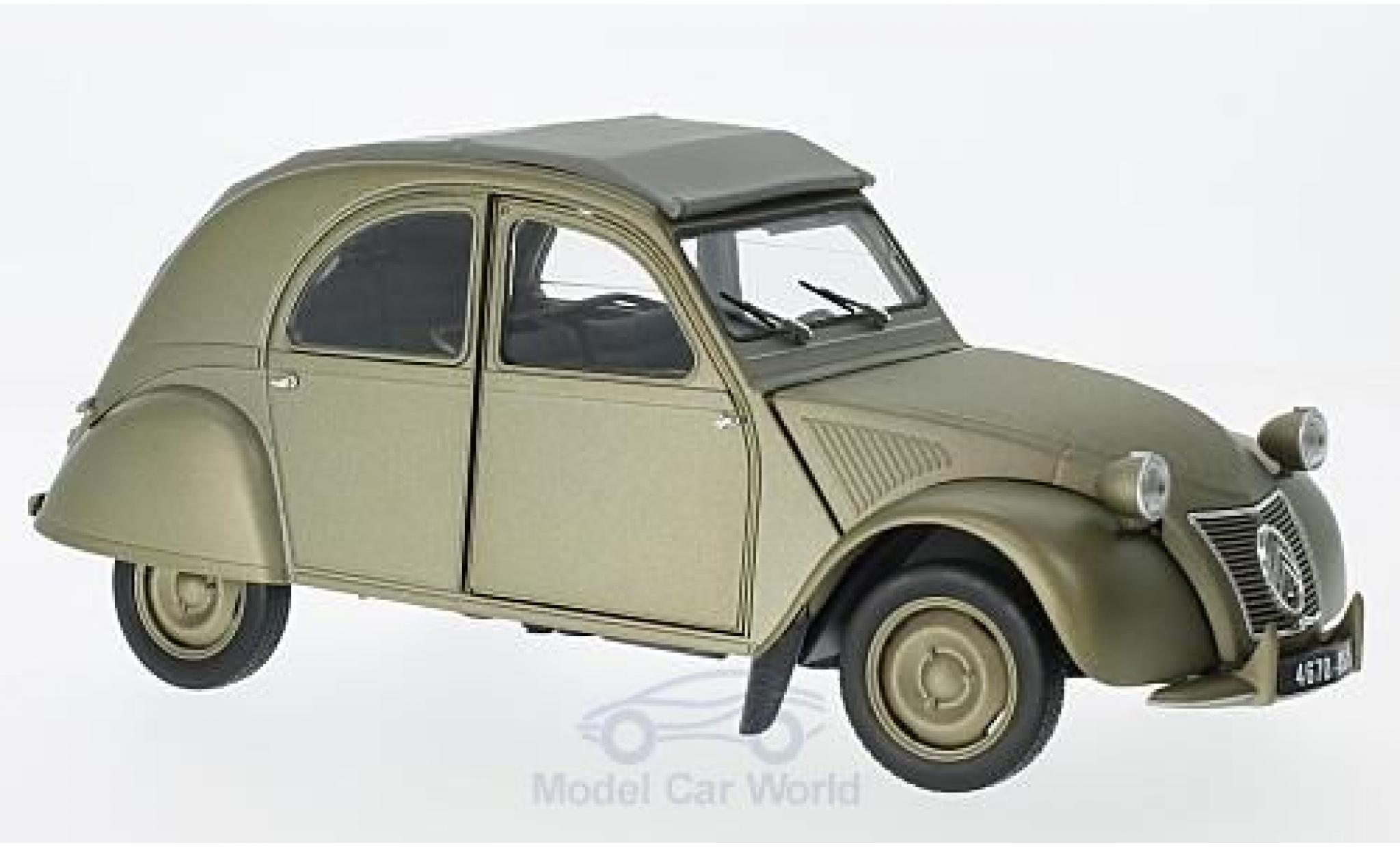Citroen 2CV 1/18 Norev A matt-grijs 1950 modelauto