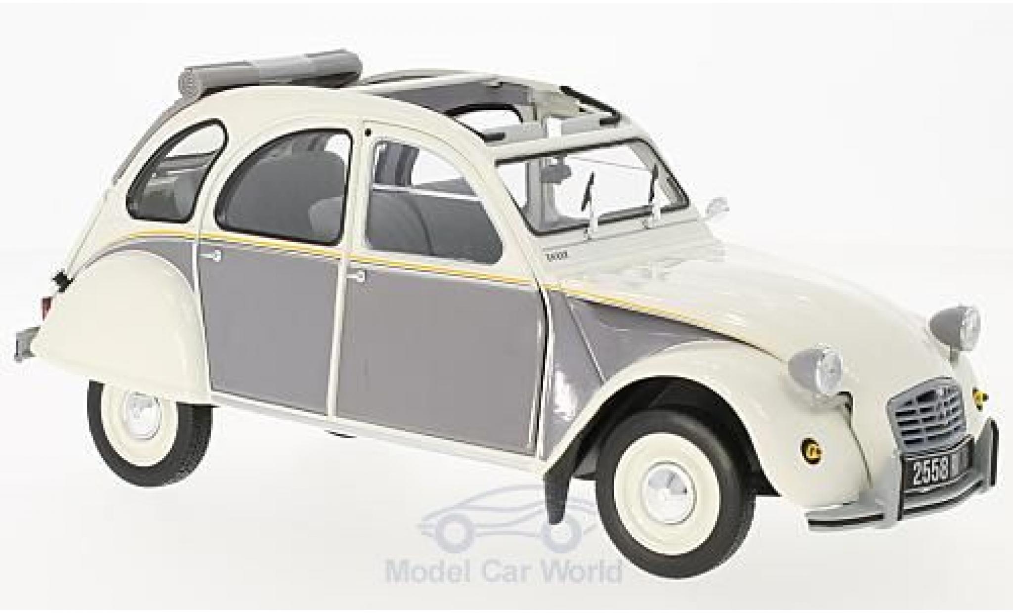 Citroen 2CV 1/18 Norev Dolly wit/grijs 1985 modelauto