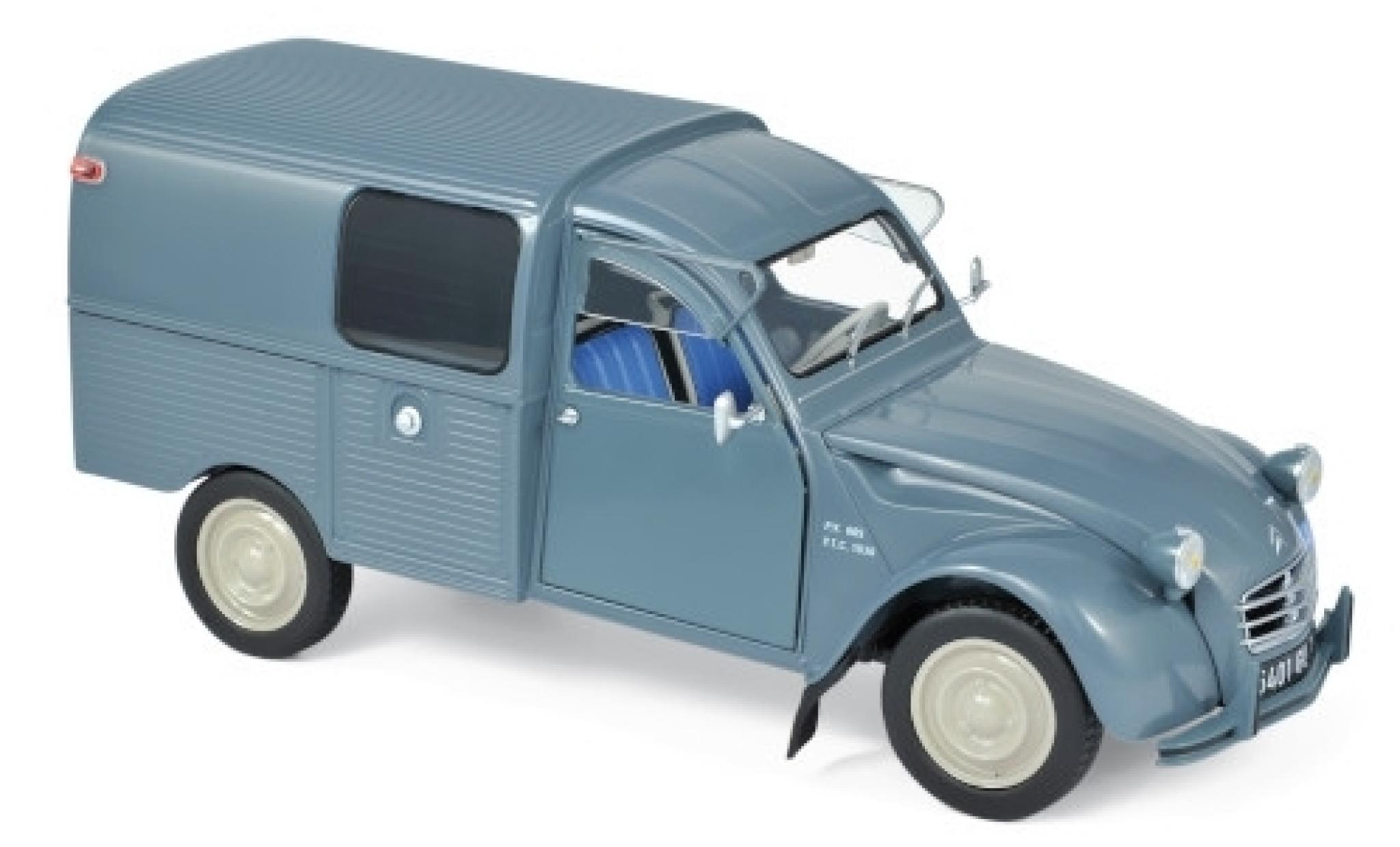 Citroen 2CV 1/18 Norev Bestelbusje AK350 blauw 1966 modelauto
