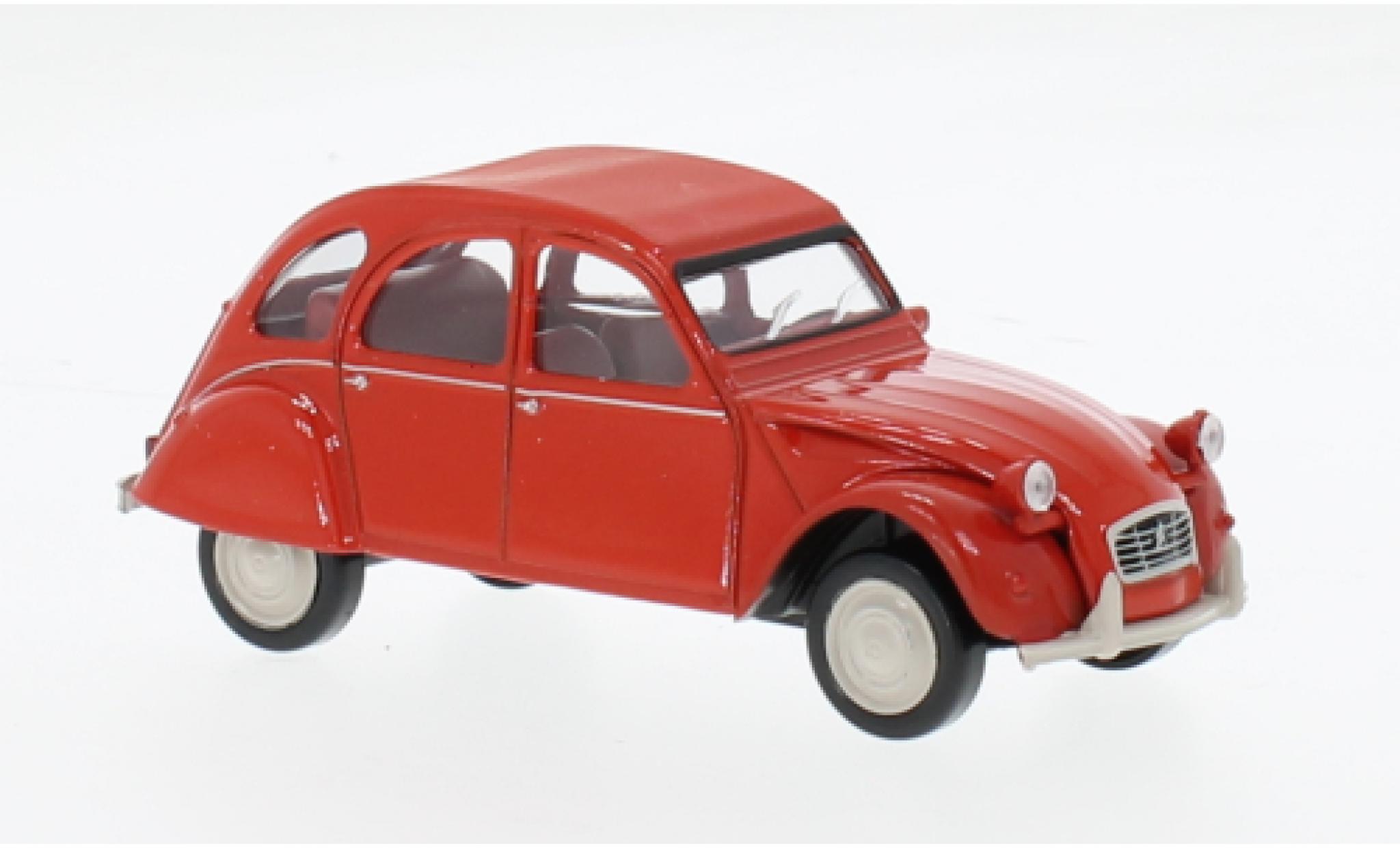 Citroen 2CV 1/43 Norev rood 1978 1:43 modelauto