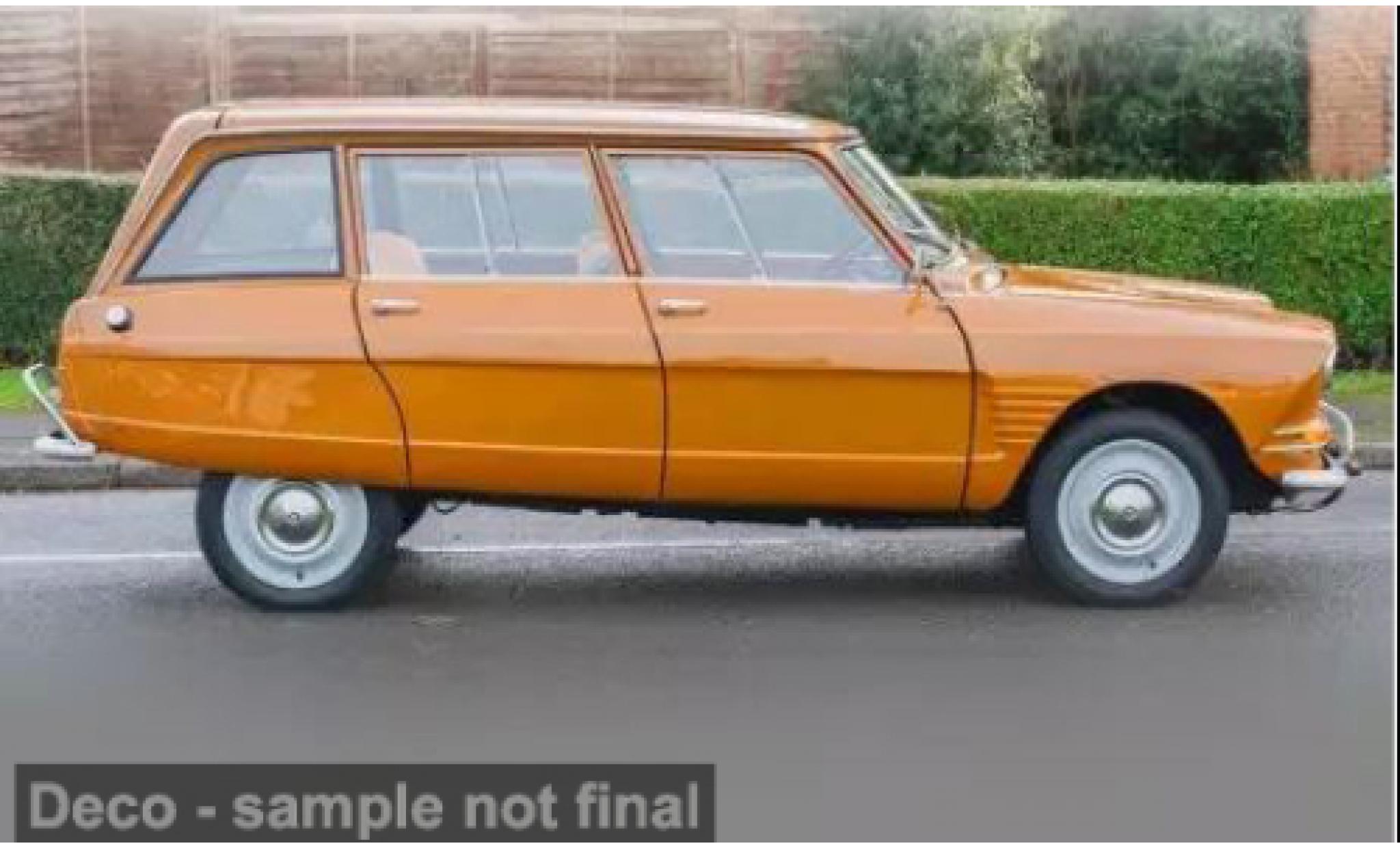 Citroen Ami 6 1/87 Norev Stationwagen geel 1969 1:87 modelauto