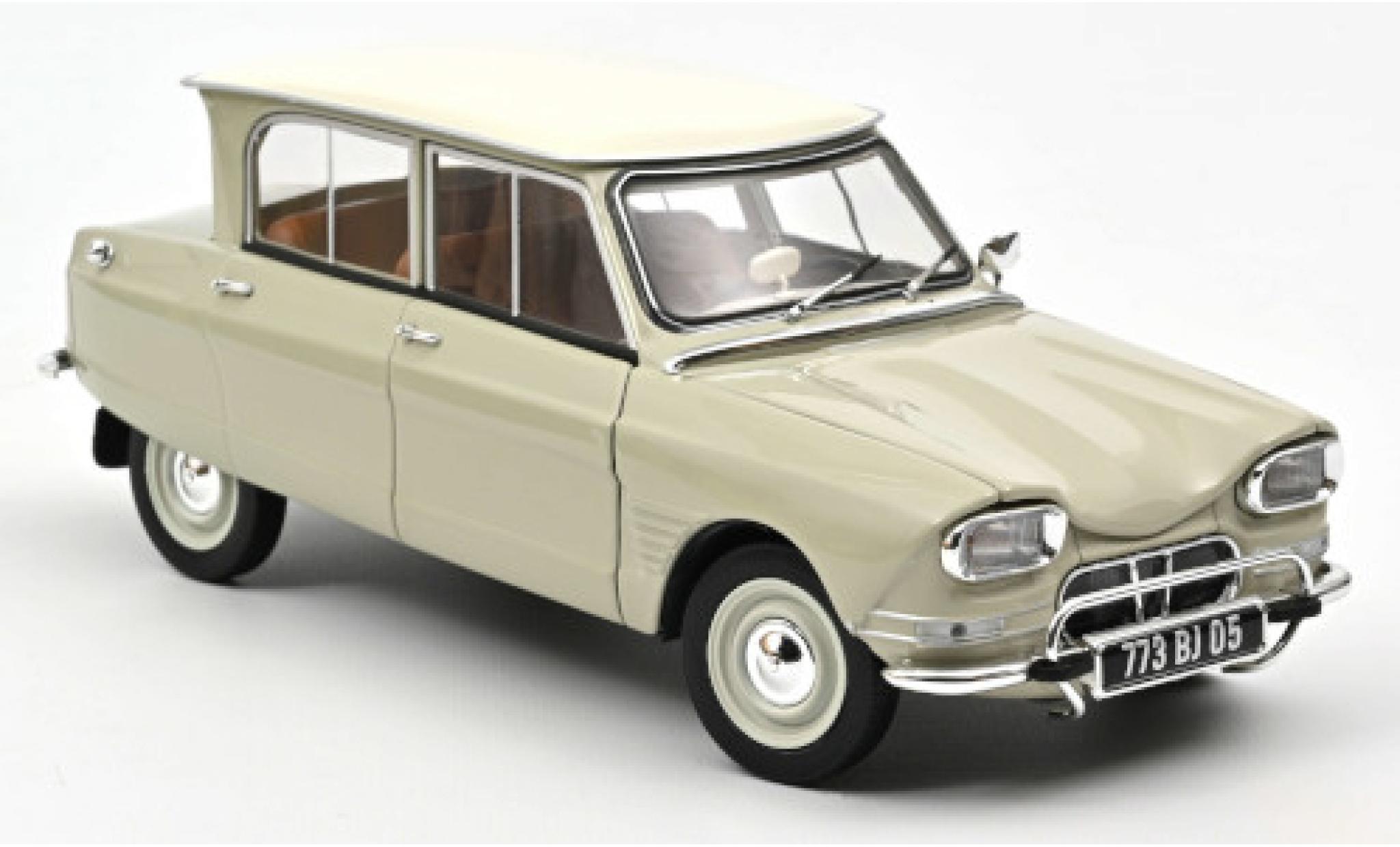 Citroen Ami 6 1/18 Norev grijs/wit 1965 modelauto