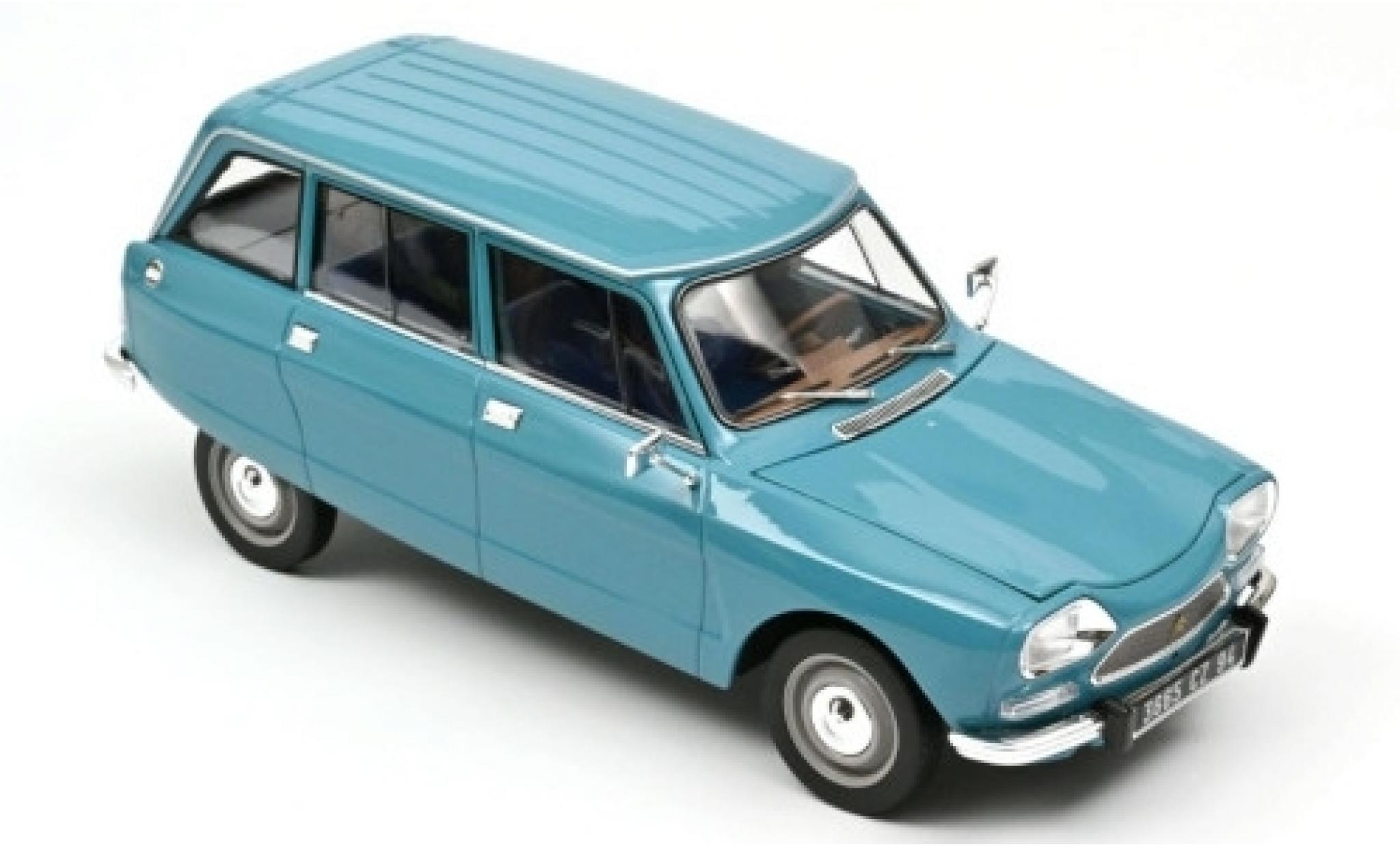 Citroen Ami 8 1/18 Norev Stationwagen blauw 1975 modelauto