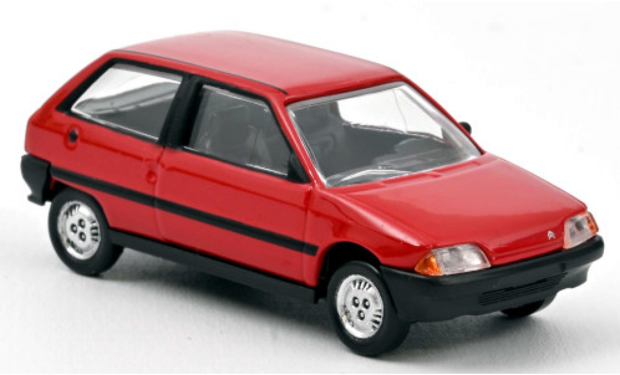 Citroen AX 1/64 Norev rood 1986 modelauto