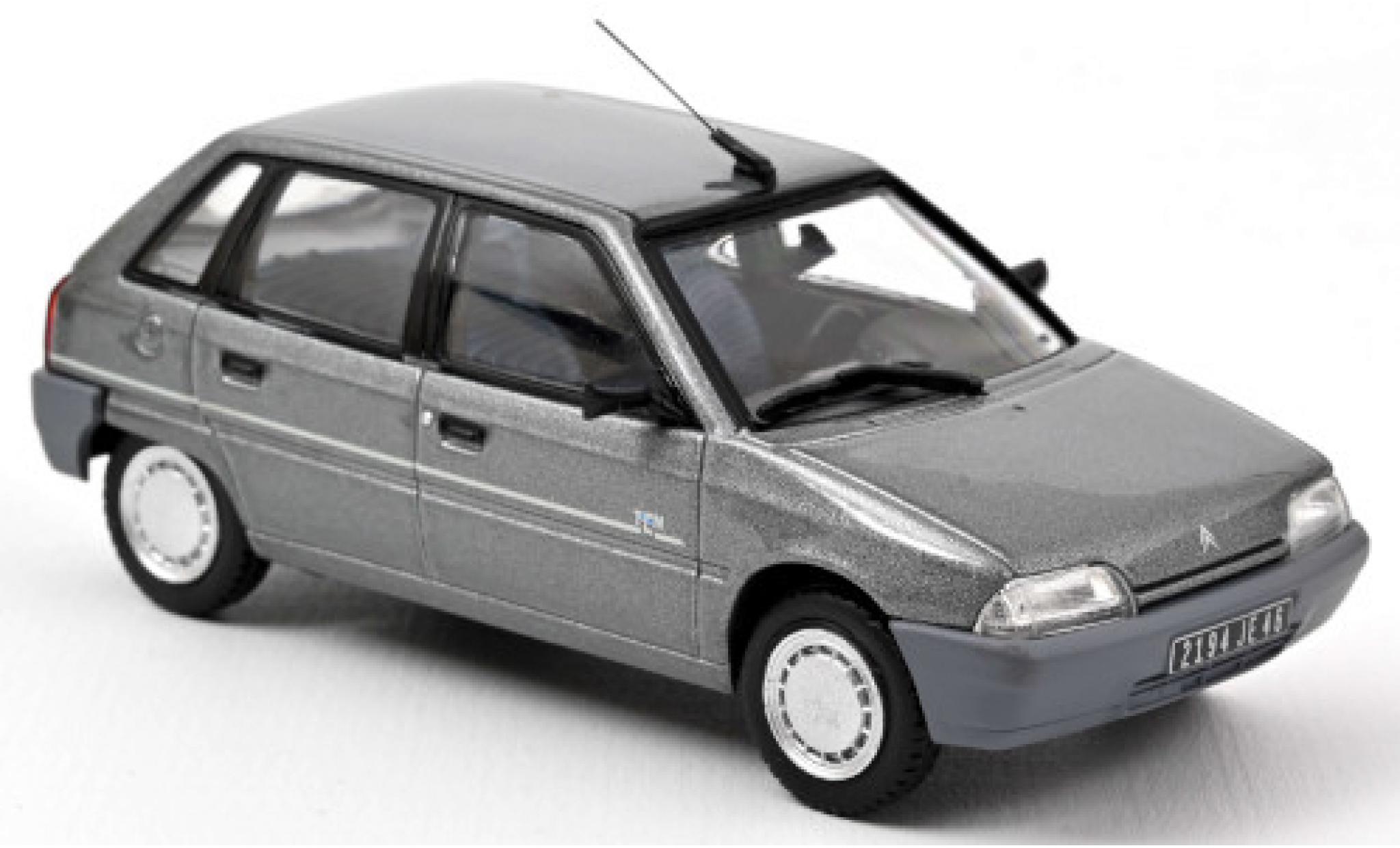 Citroen AX 1/43 Norev TEN metallic grijs 1992 modelauto