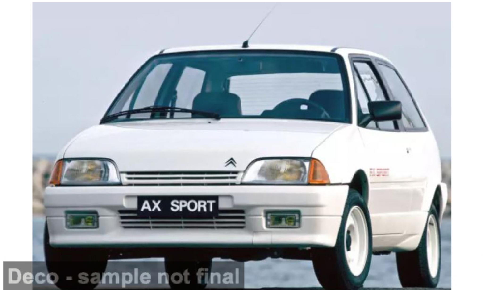 Citroen AX 1/18 Norev wit 1987 1:18 modelauto