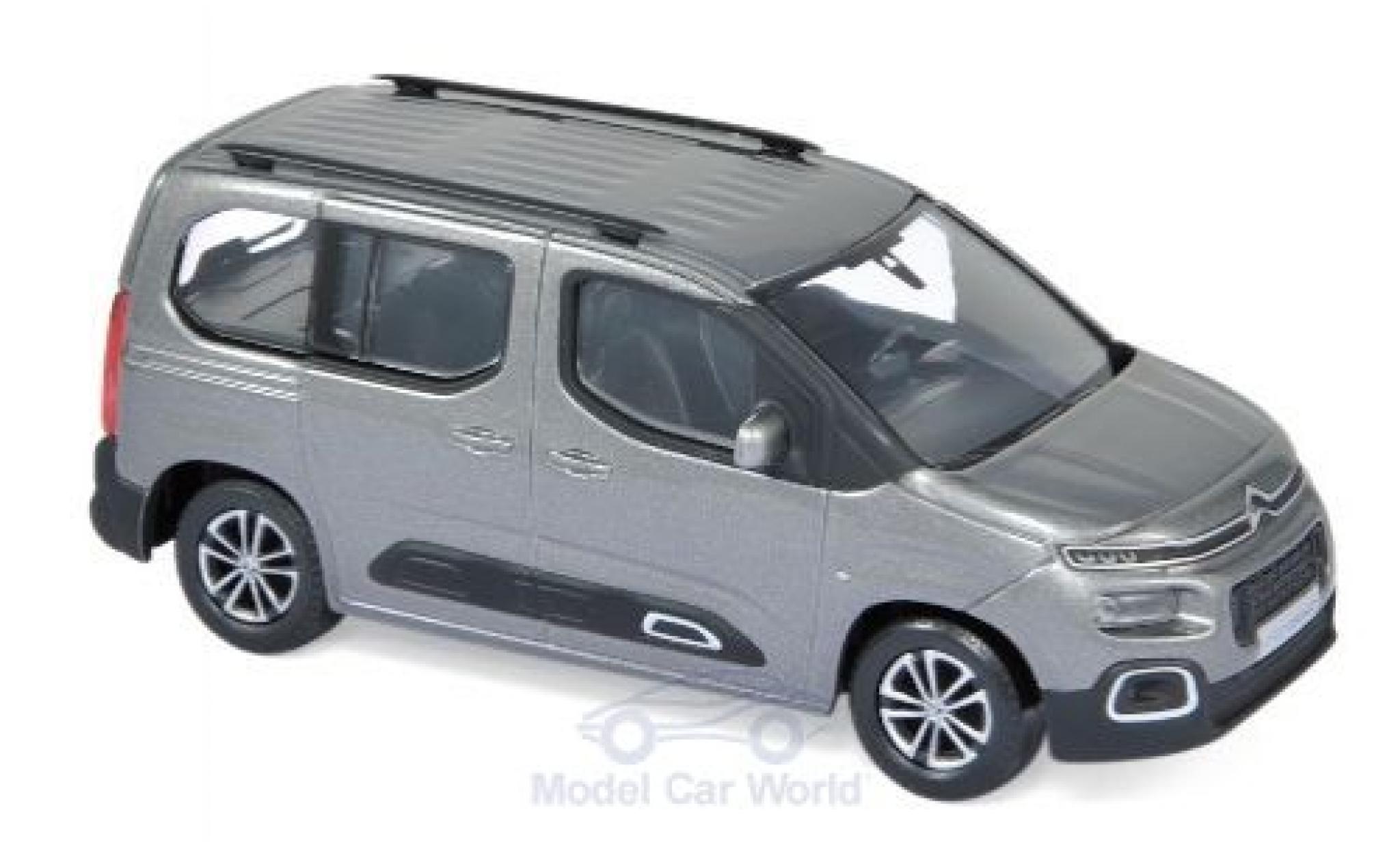 Citroen Berlingo 1/43 Norev metallic grijs 2018 modelauto