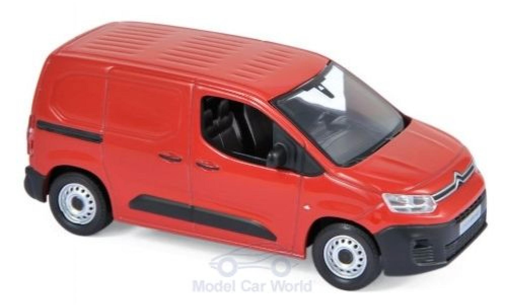 Citroen Berlingo 1/43 Norev Van rood 2018 modelauto