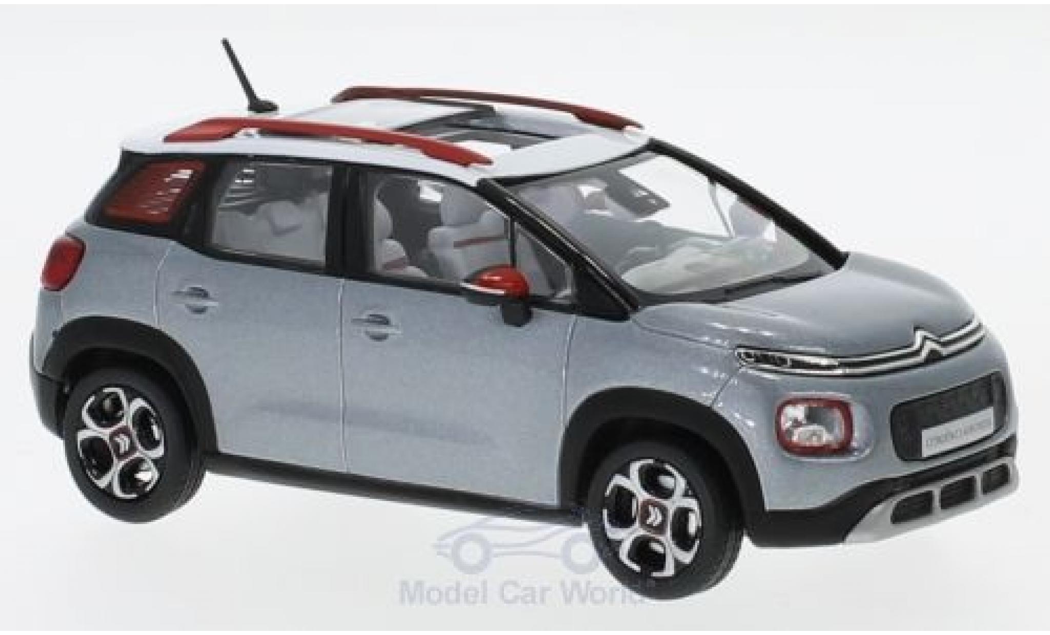 Citroen C3 1/43 Norev Aircross metallic grijs/wit 2017 modelauto