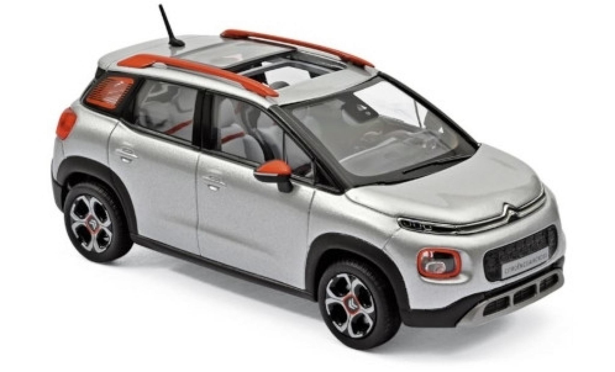 Citroen C3 1/43 Norev Aircross grijs/oranje 2017 modelauto