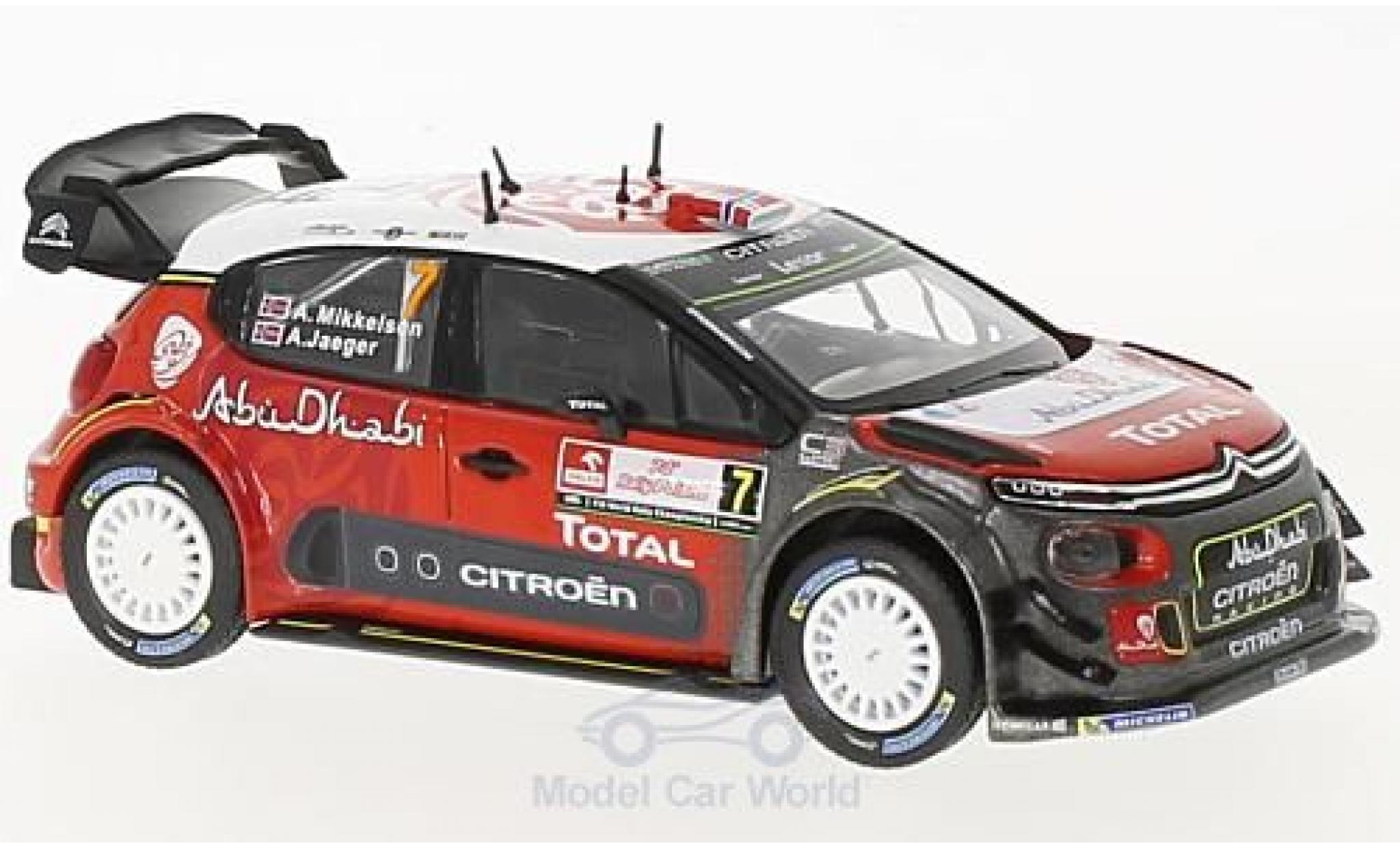Citroen C3 1/43 Norev WRC No.7 WRC Rallye Polen 2017 A.Mikkelsen/A.Jaeger modelauto