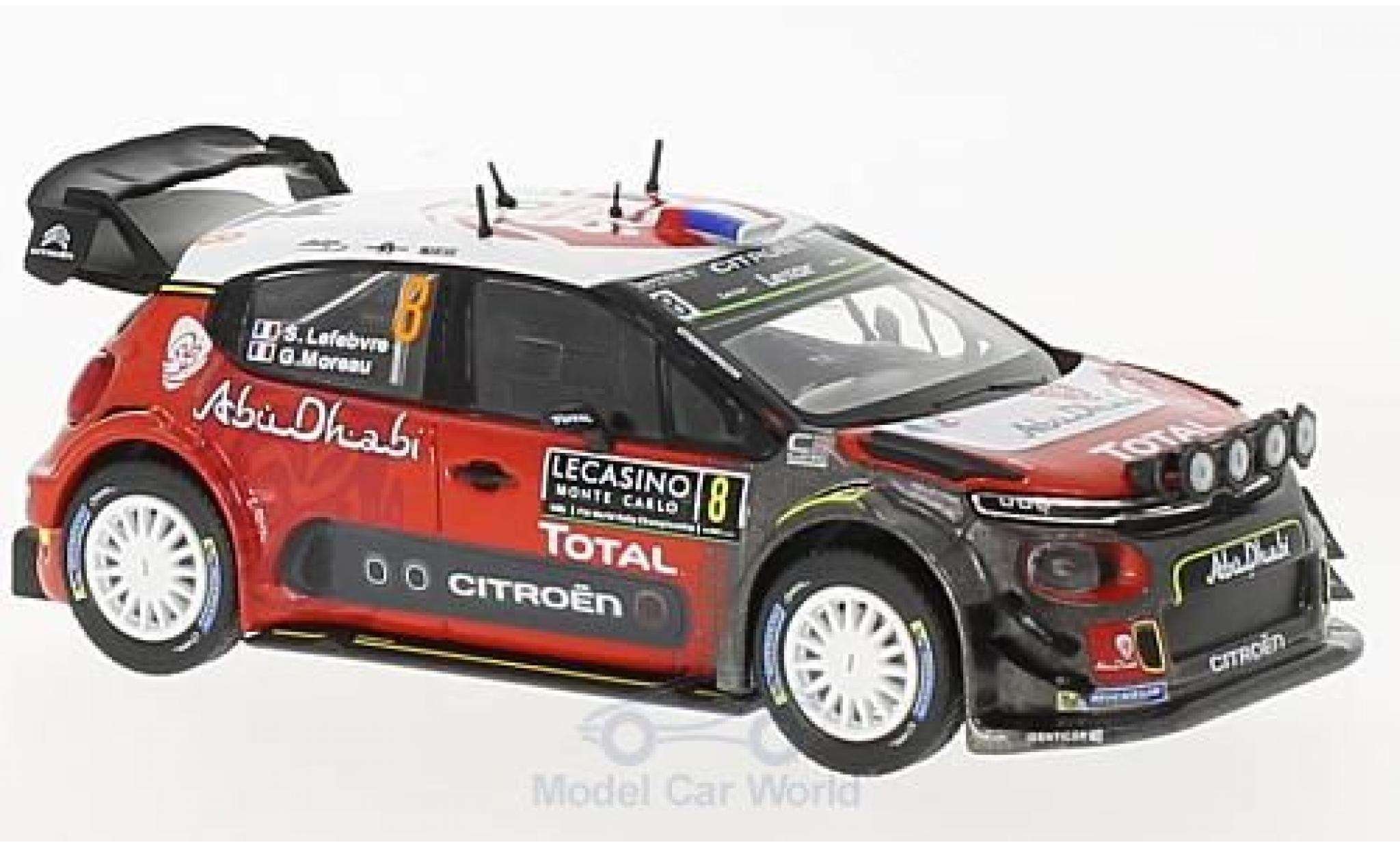 Citroen C3 1/43 Norev WRC No.8 WRC Rallye Monte Carlo 2017 S.Lefebvre/G.Moreau modelauto