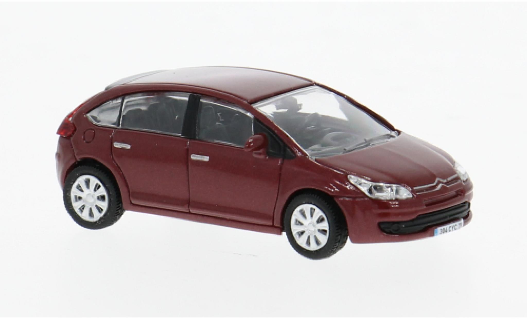 Citroen C4 1/87 Norev Sedan rood 2004 1:87 modelauto