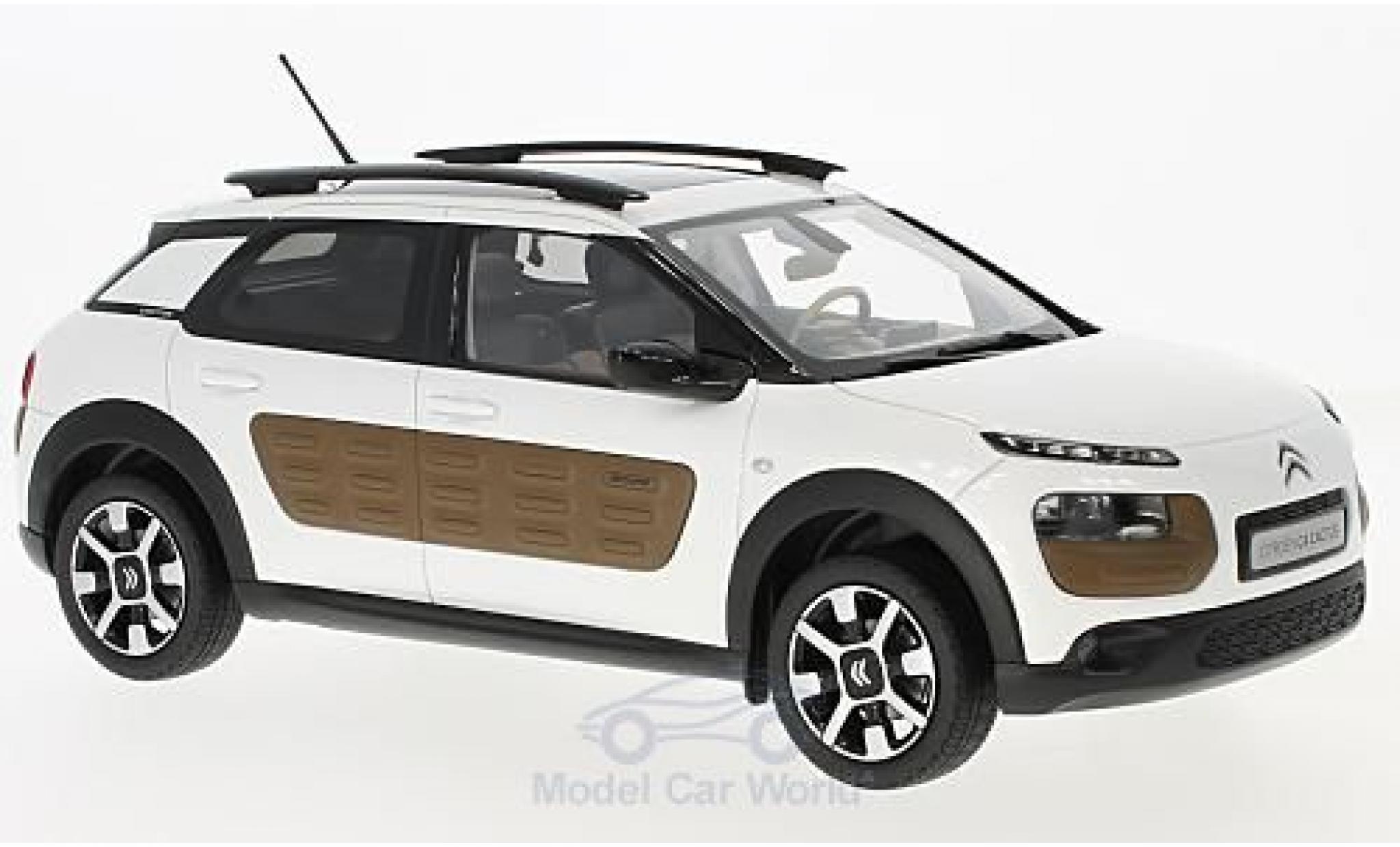 Citroen C4 1/18 Norev Cactus metallic wit/bruin 2014 modelauto