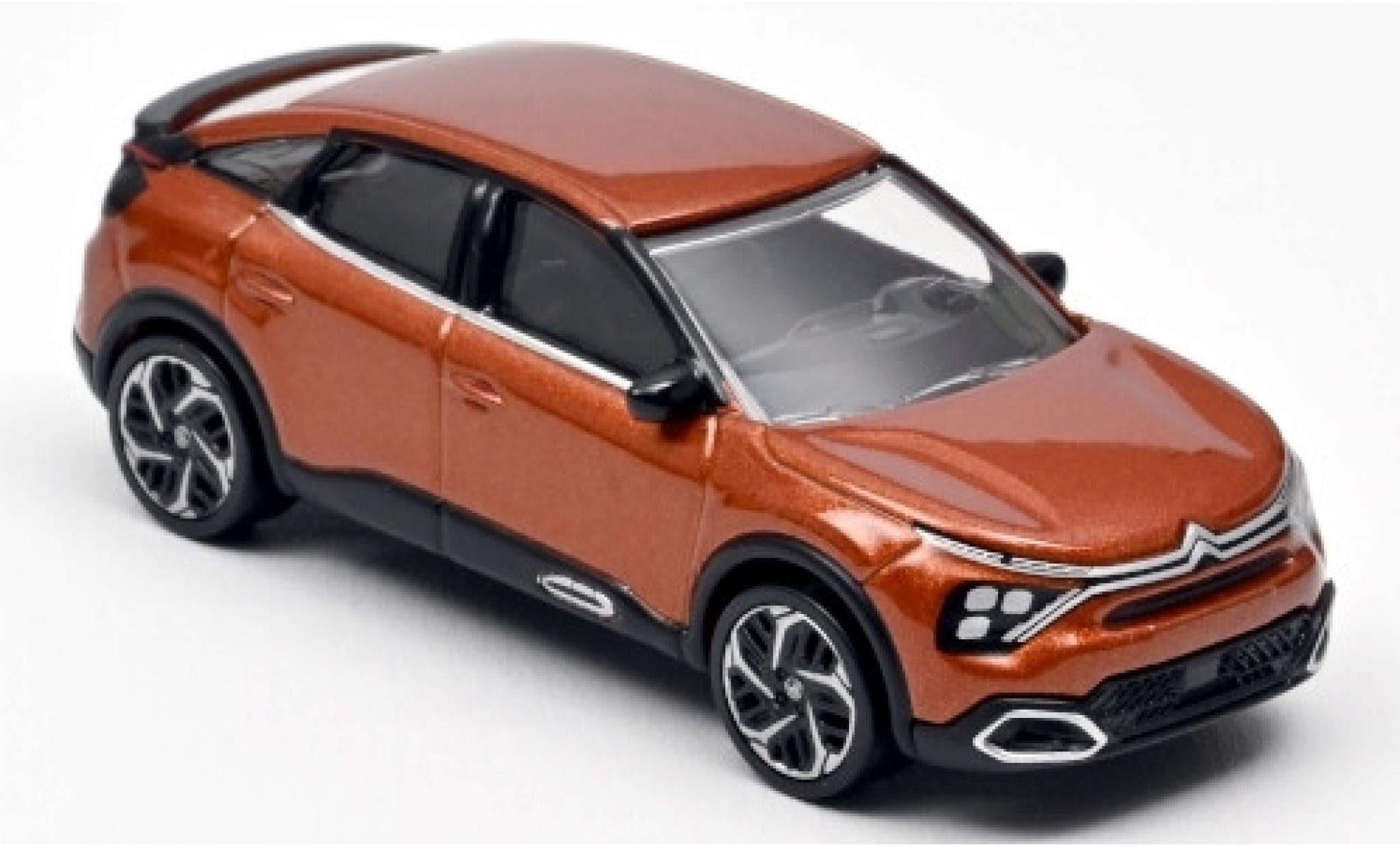 Citroen C4 1/43 Norev metallic oranje 2020 modelauto