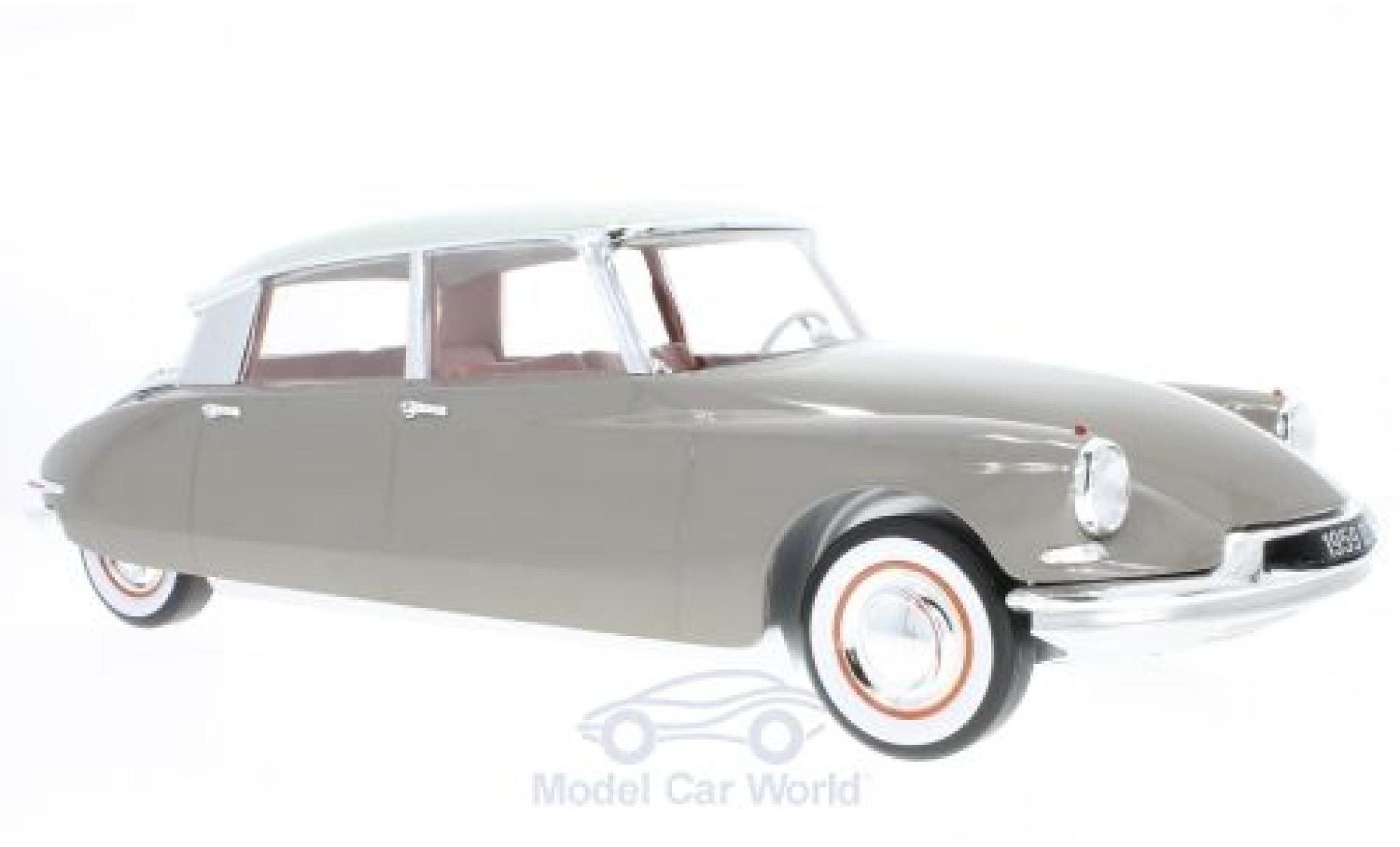 Citroen DS 19 1/12 Norev 19 bruin/wit 1959 modelauto