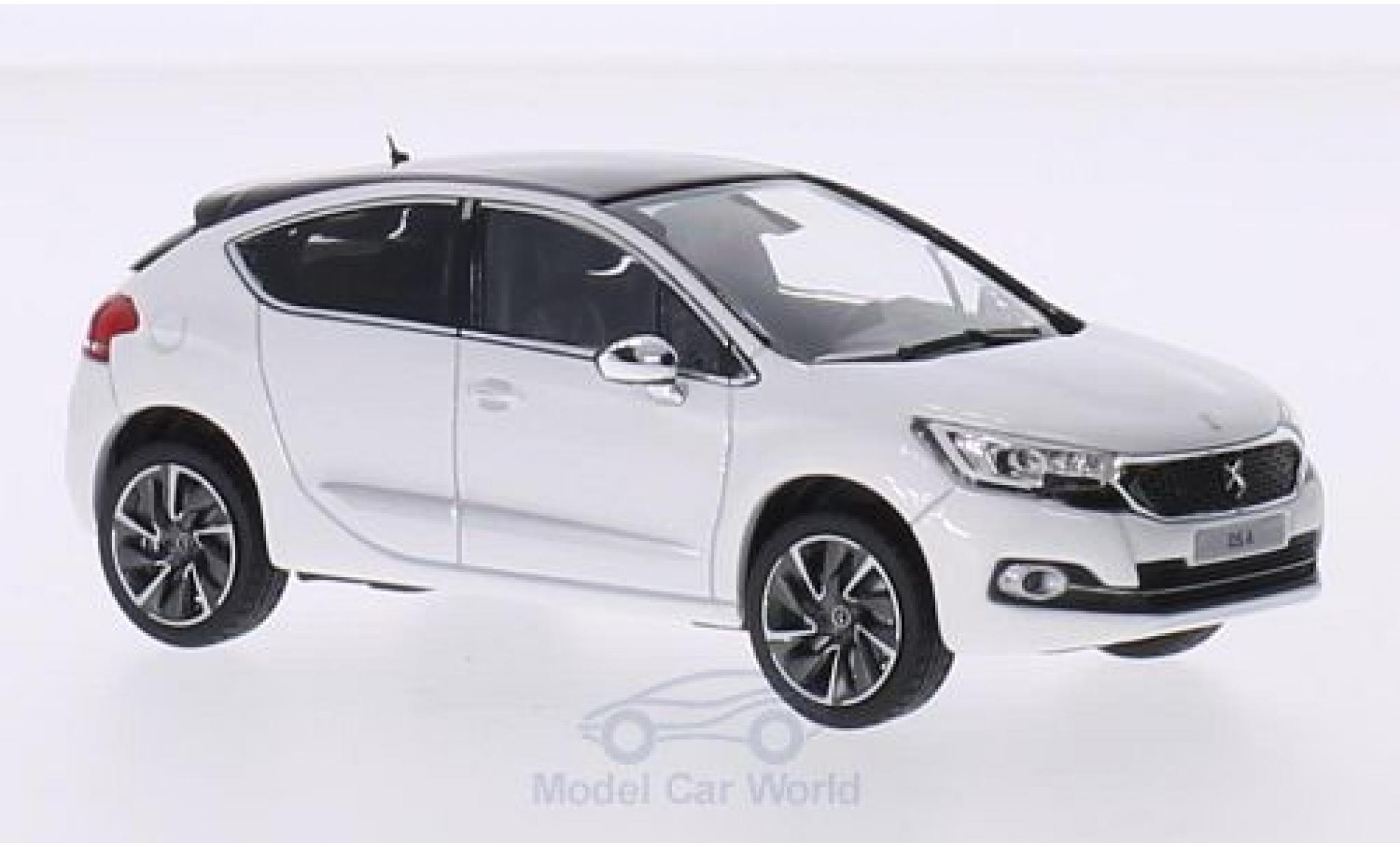 DS Automobiles DS4 1/43 Norev Citroen DS 4 metallic wit/paarsee 2015 modelauto