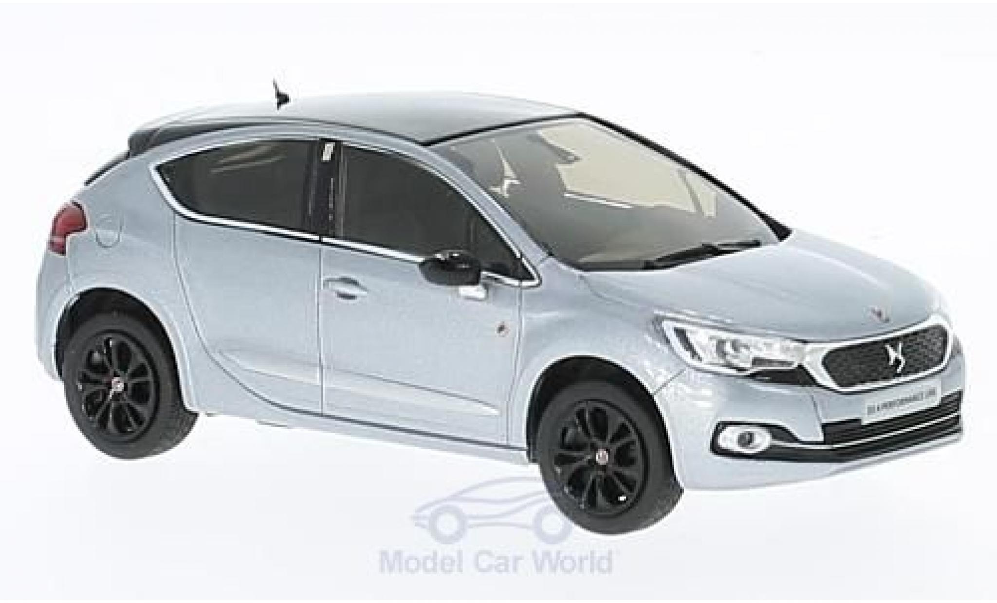 DS Automobiles DS4 1/43 Norev Citroen DS 4 Performance Line metallic grijs/zwart 2016 modelauto