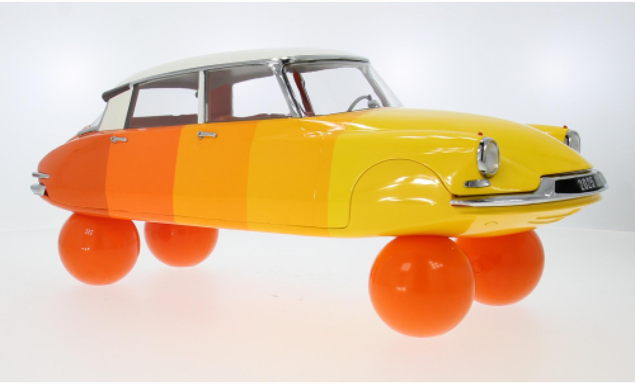 Citroen DS 1/12 Norev 19 oranje/geel 1959 1:12 modelauto