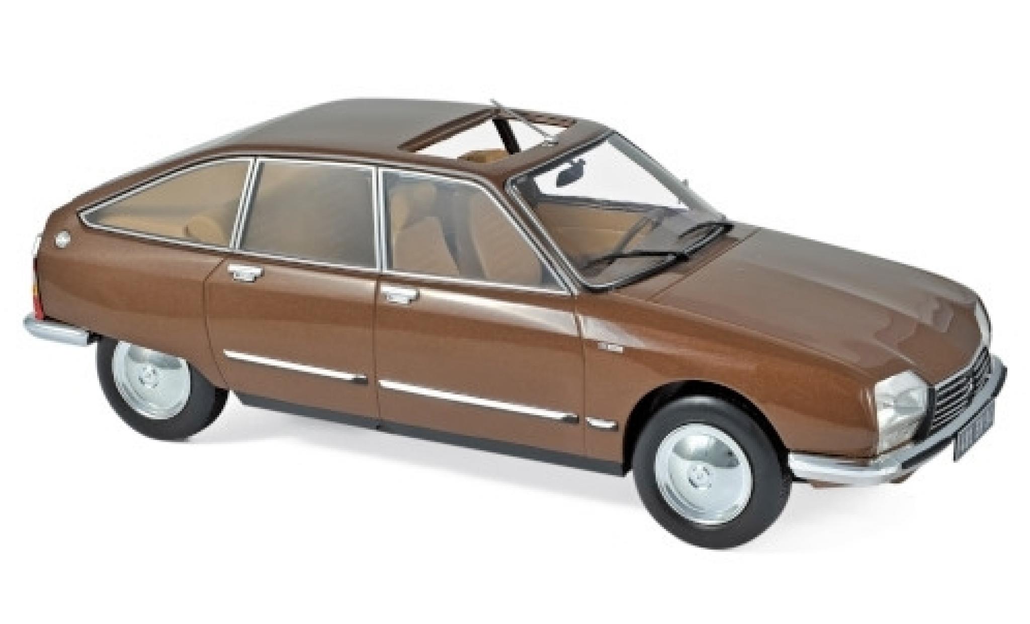 Citroen GS 1/18 Norev Pallas bruin 1978 modelauto