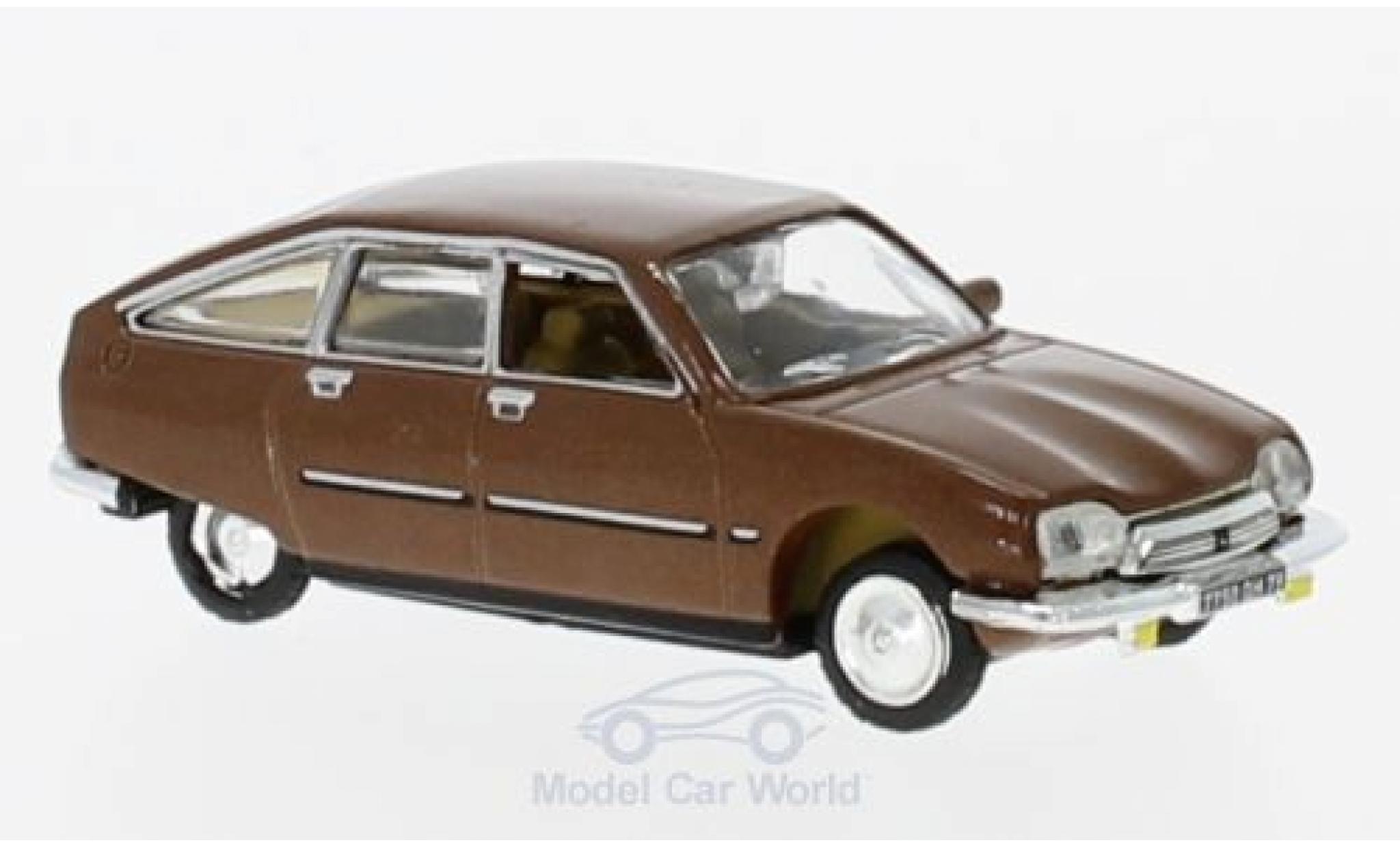 Citroen GS 1/87 Norev Pallas metallic bruin 1978 modelauto
