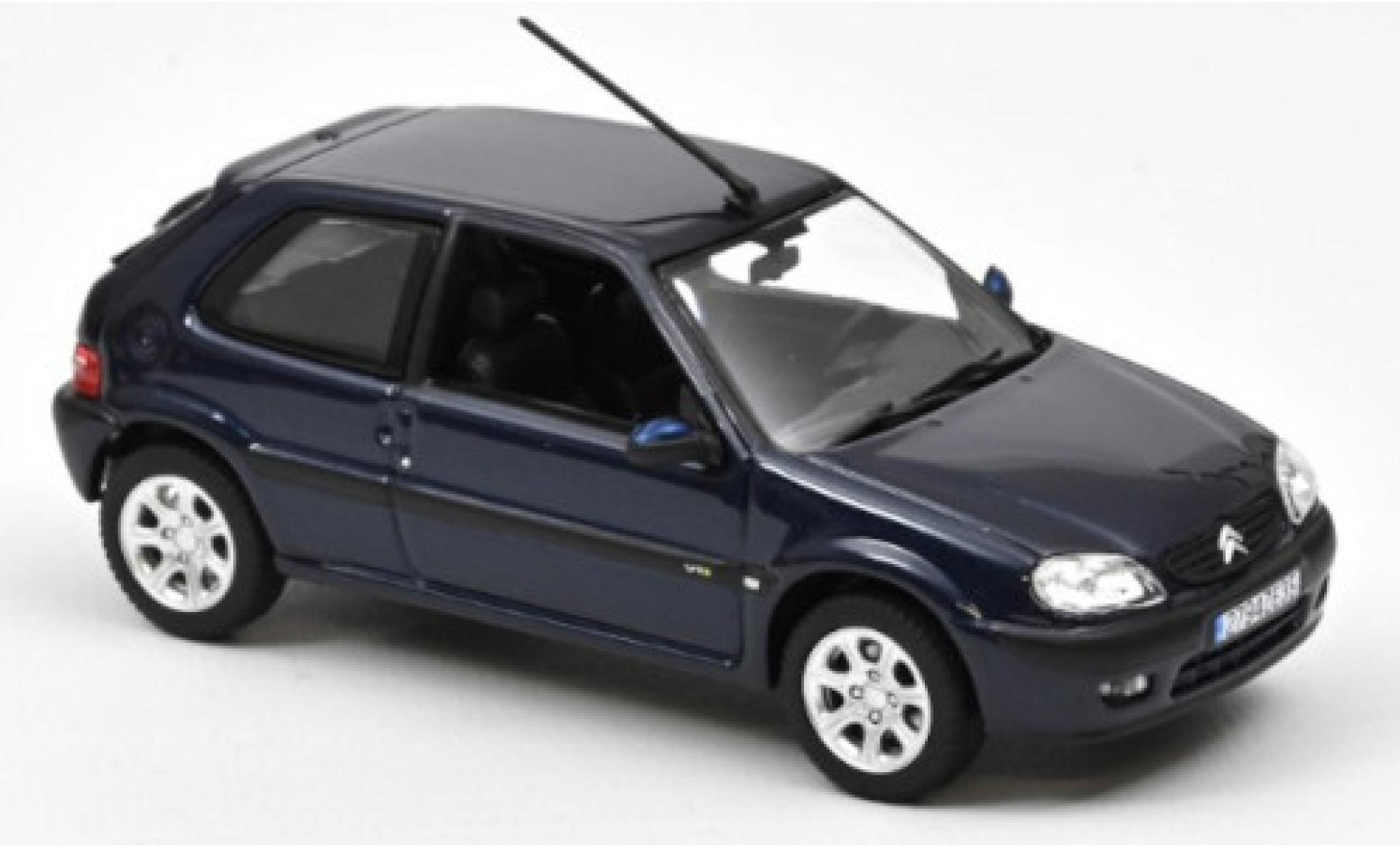 Citroen Saxo 1/43 Norev VTS blauw 2000 modelauto