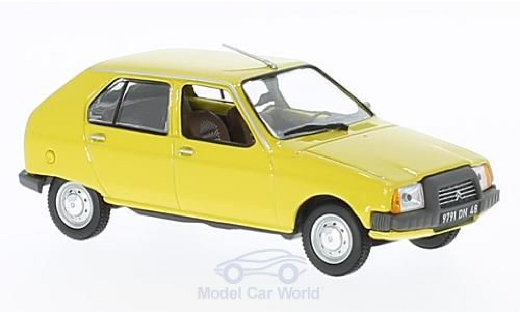 Citroen Visa 1/43 Norev Club geel 1979 modelauto