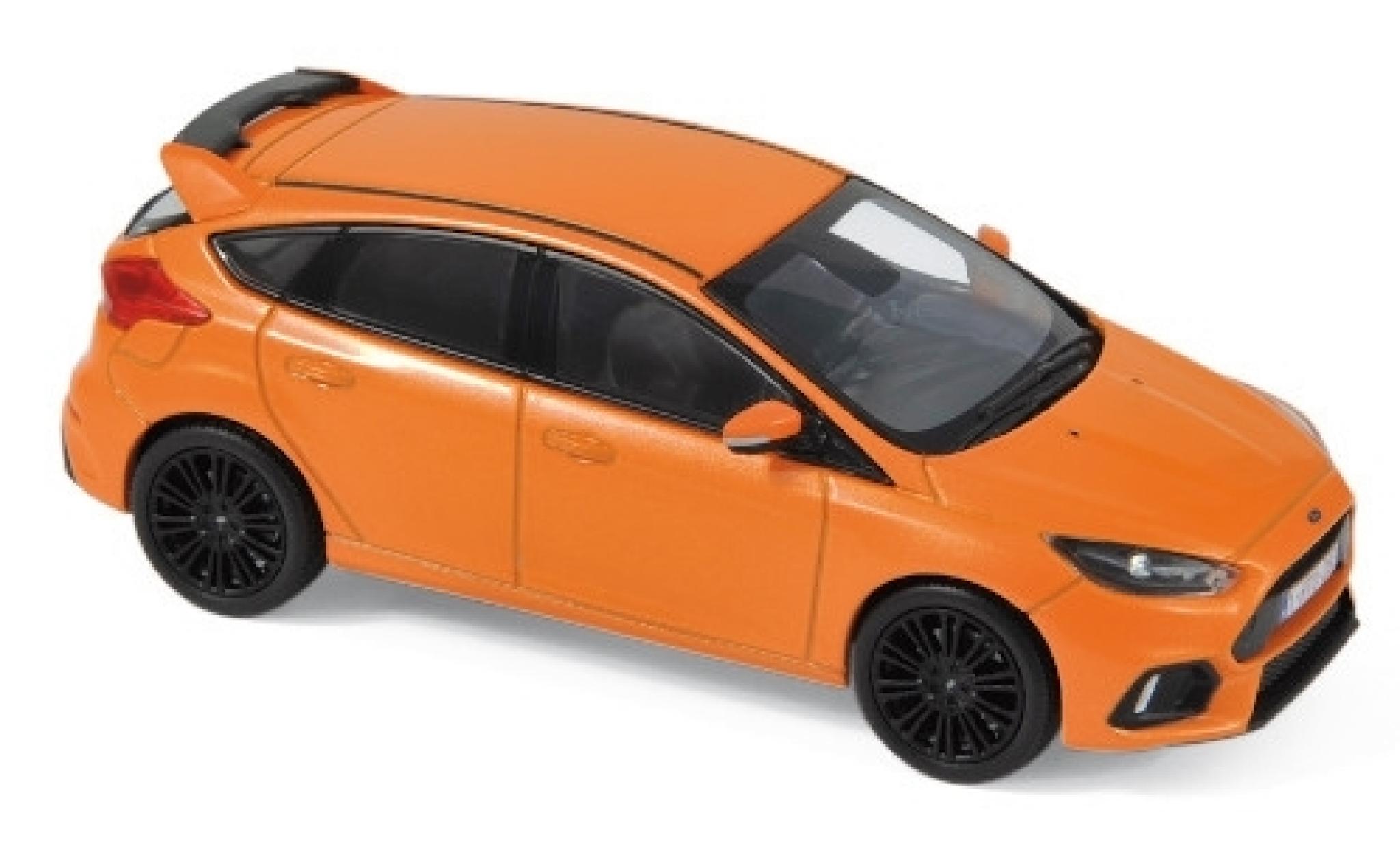 Ford Focus 1/43 Norev RS metallic oranje 2018 modelauto
