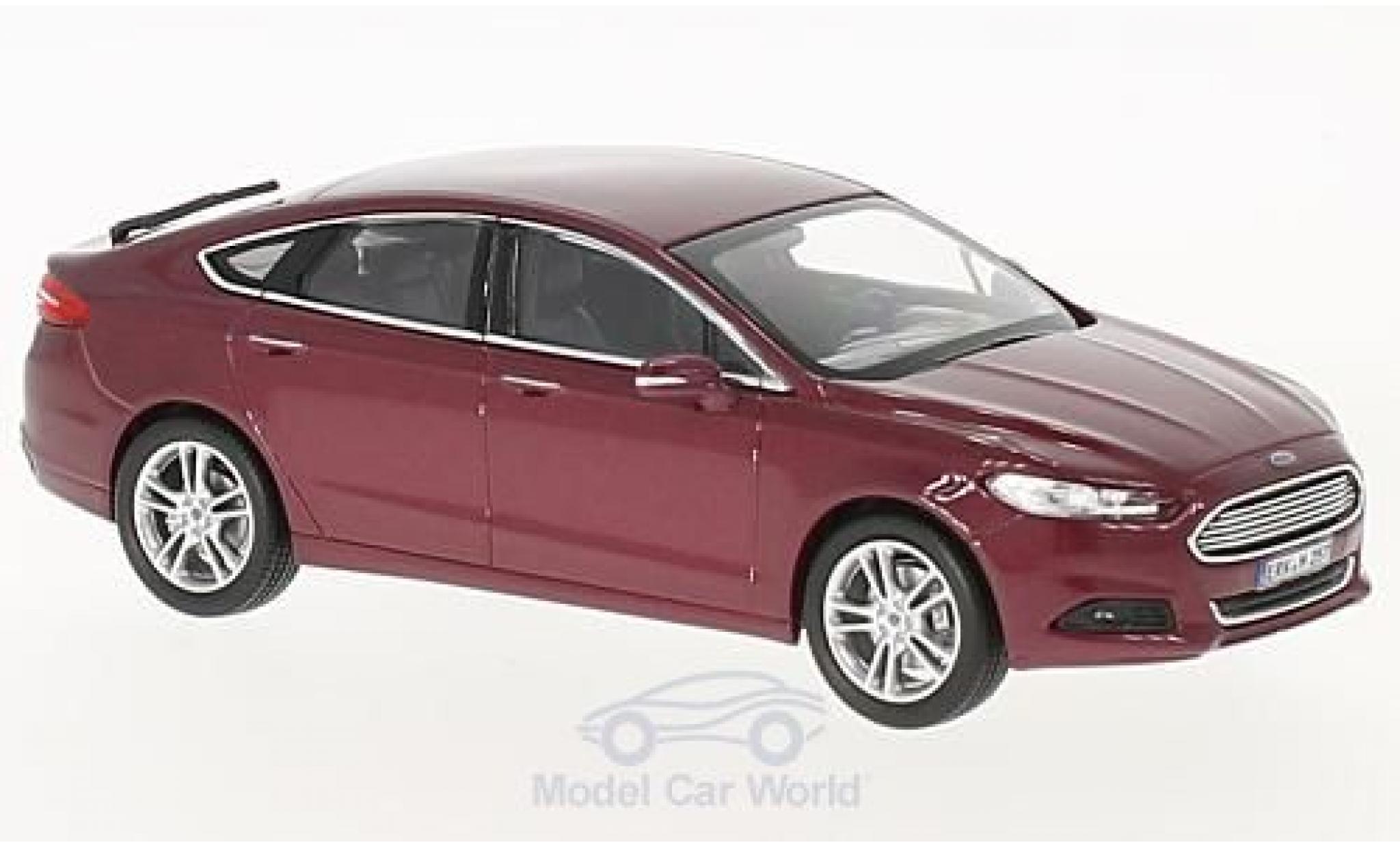 Ford Mondeo 1/43 Norev metallic rood 2014 modelauto