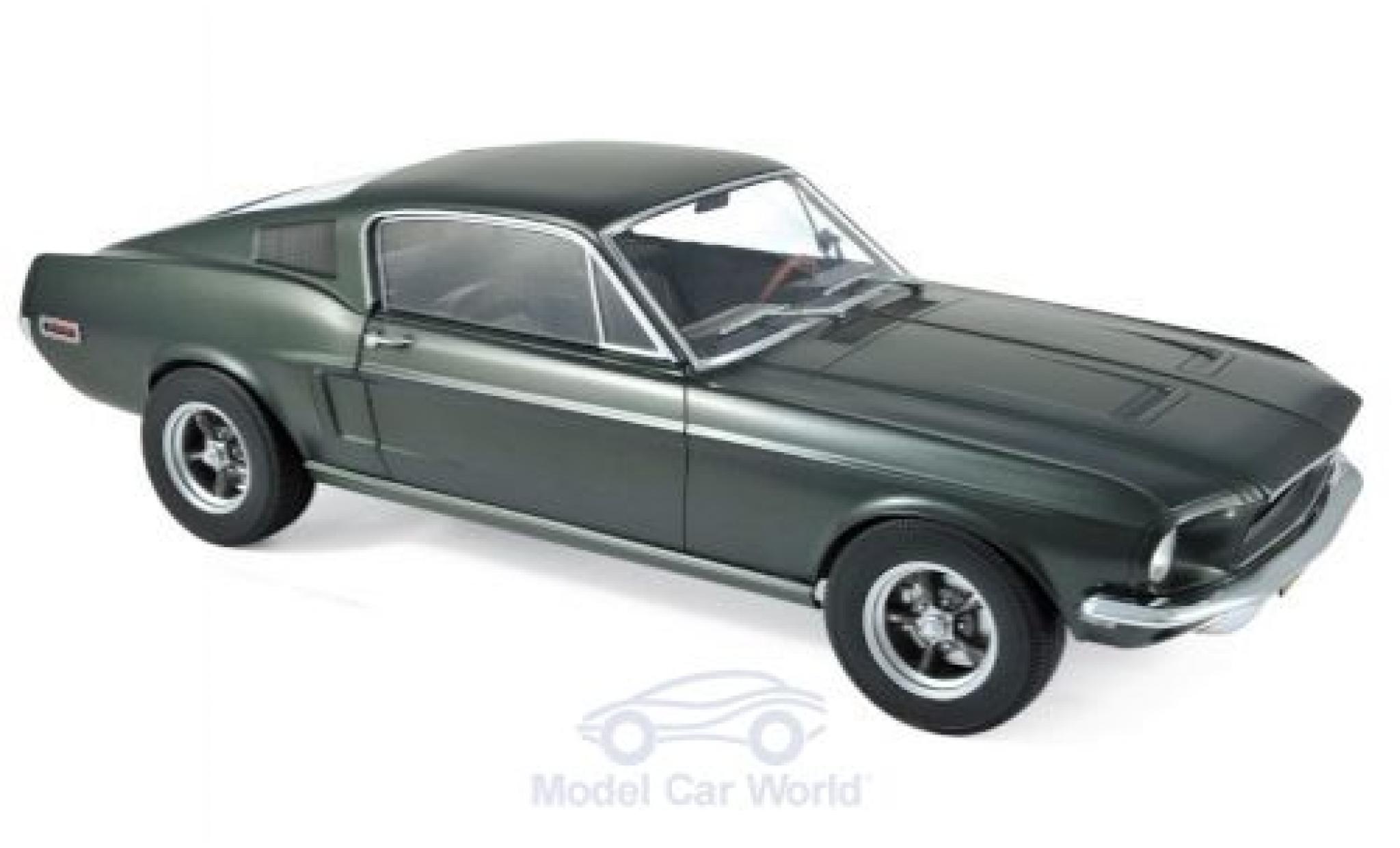 Ford Mustang 1/12 Norev Fastback metallic groen 1968 modelauto