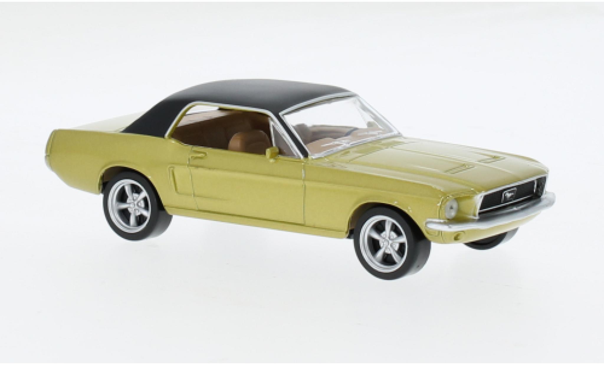Ford Mustang 1/43 Norev gold/zwart 1968 1:43 modelauto