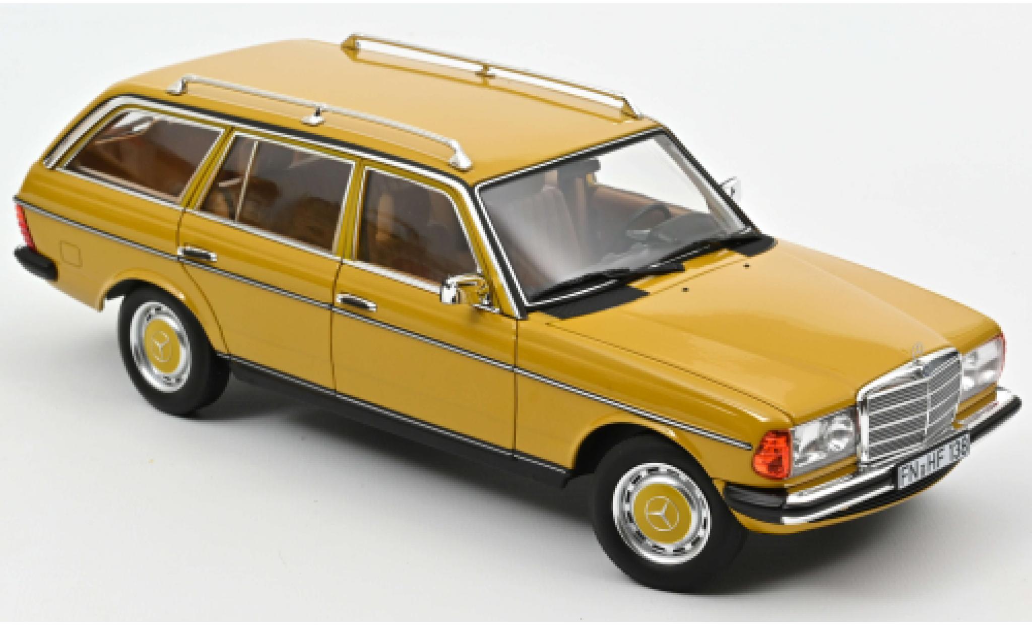 Mercedes 200 1/18 Norev T (S123) geel 1982 modelauto