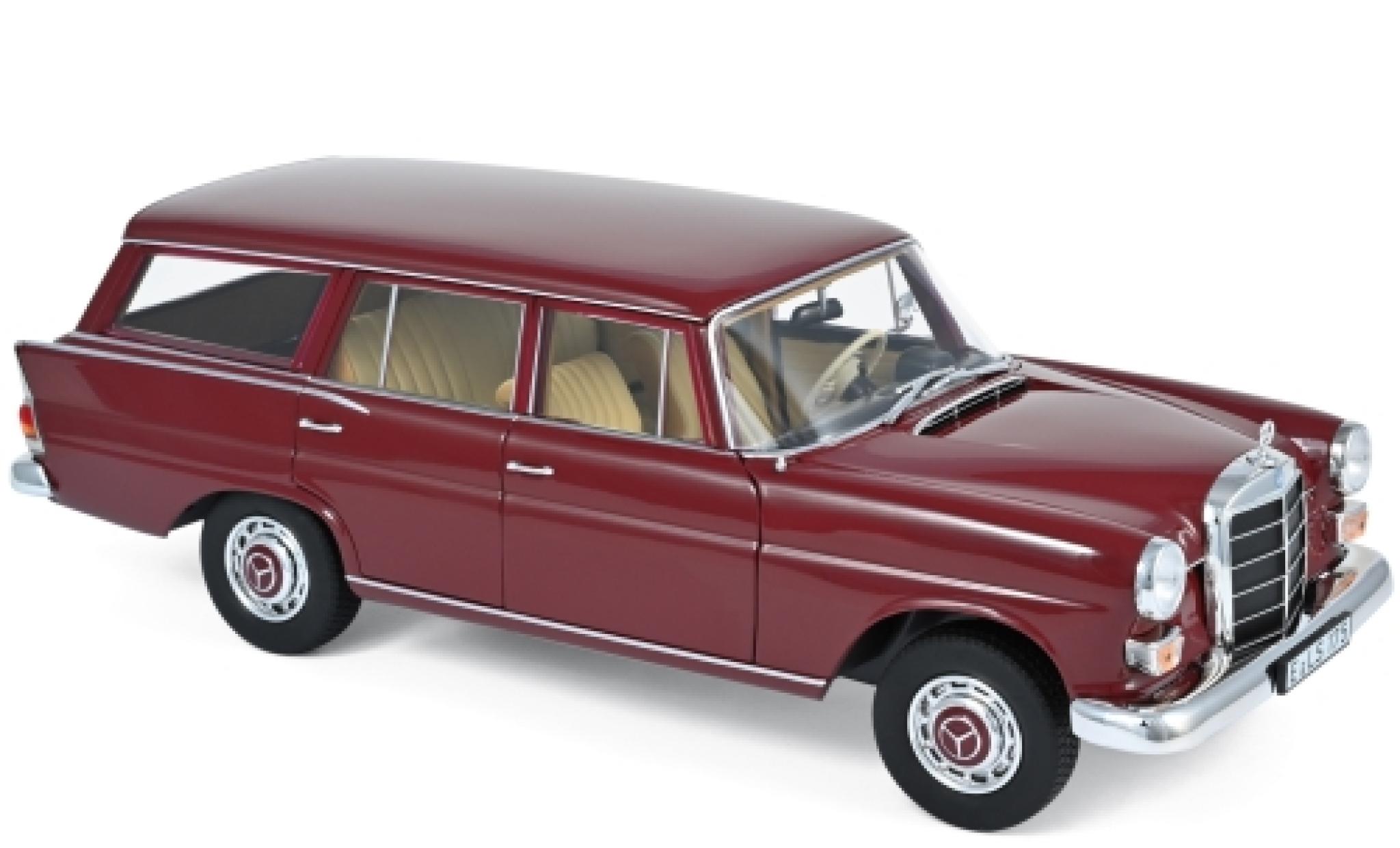 Mercedes 200 1/18 Norev Universal rood 1966 modelauto