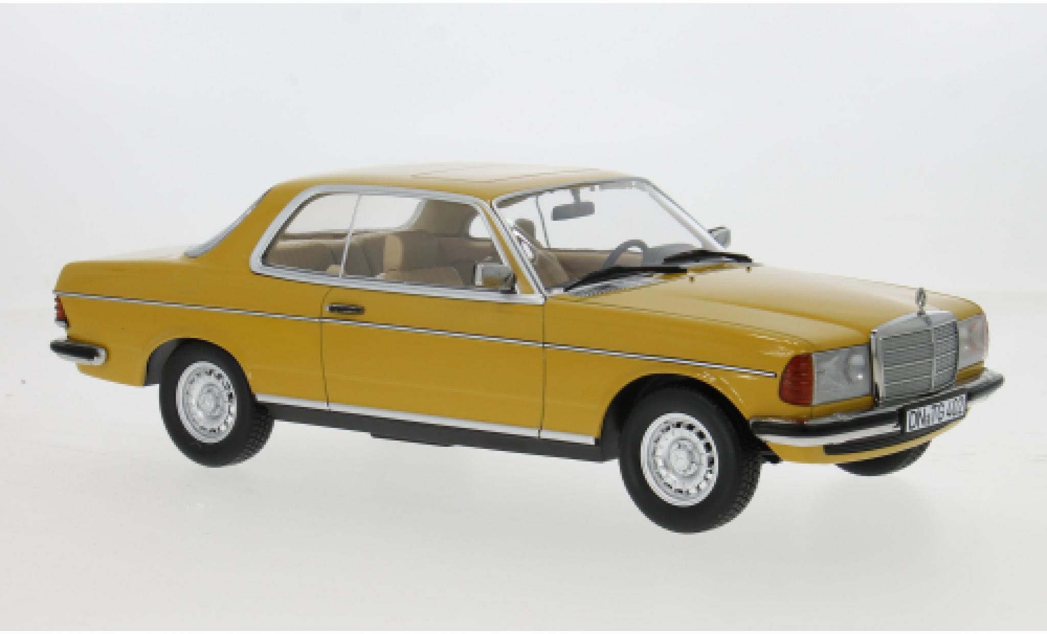 Mercedes 280 1/18 Norev CE geel 1980 1:18 modelauto
