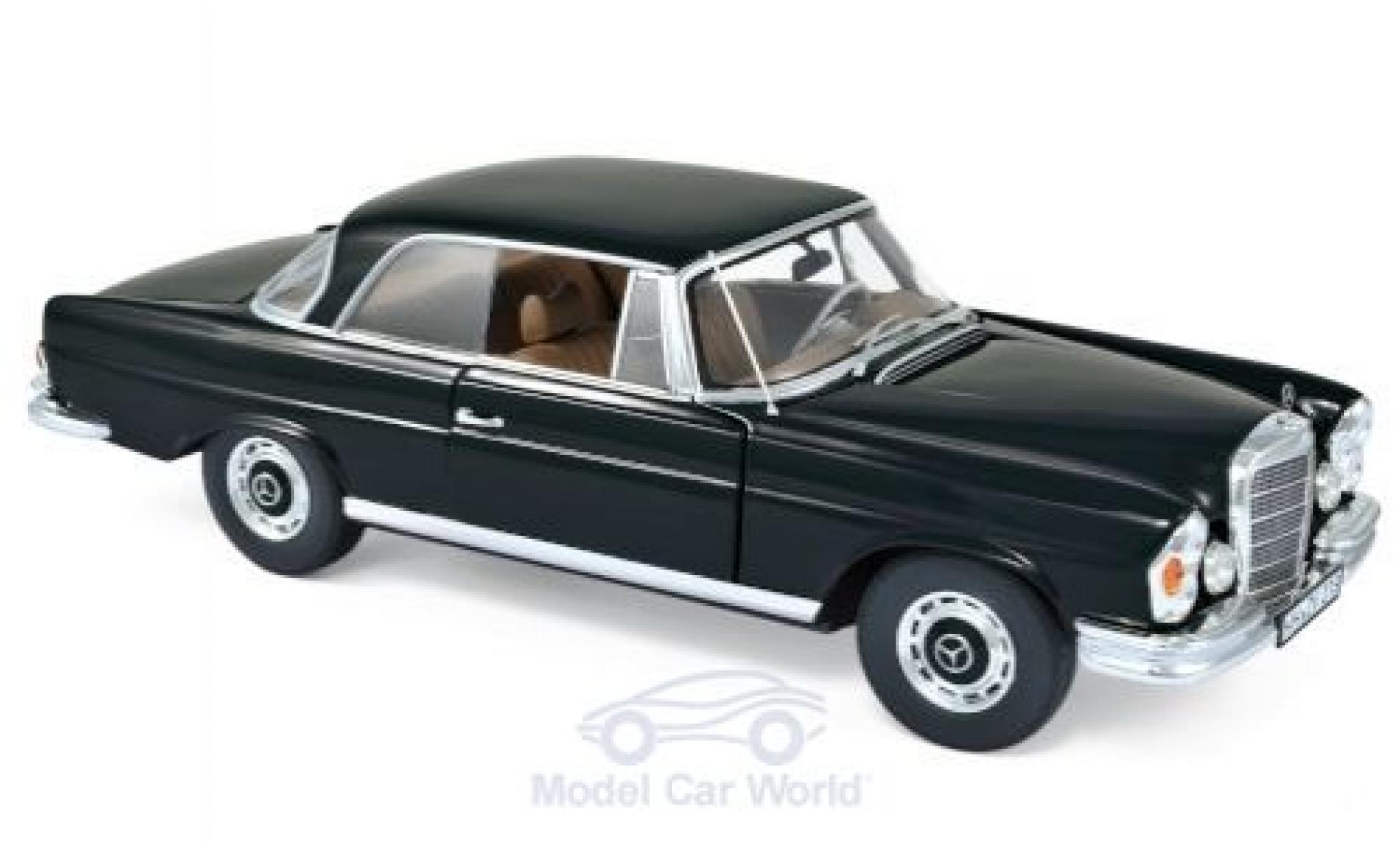 Mercedes 280 1/18 Norev SE (W111) Coupe zwart 1969 modelauto