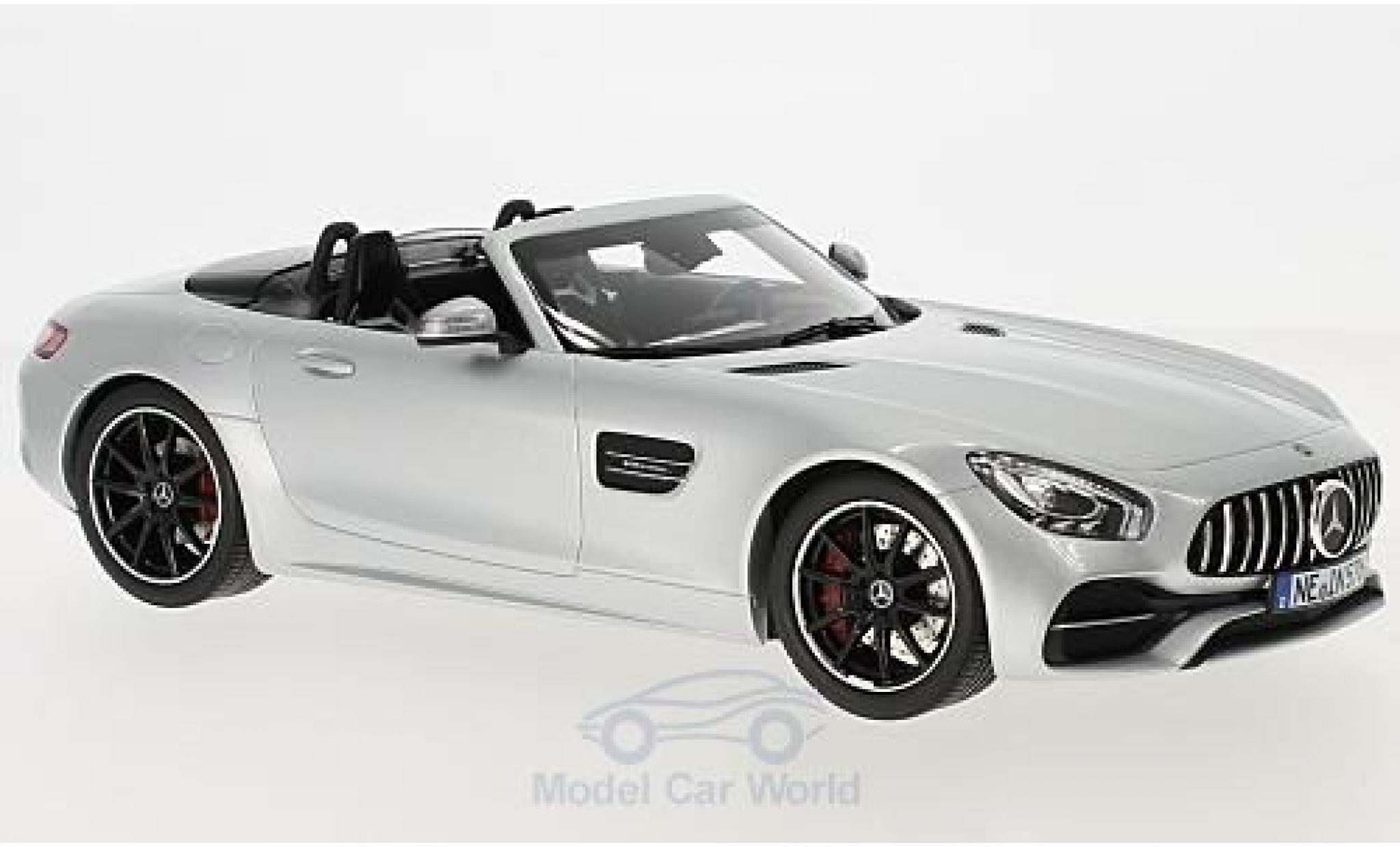 Mercedes AMG GT 1/18 Norev C Roadster grijs 2017 modelauto