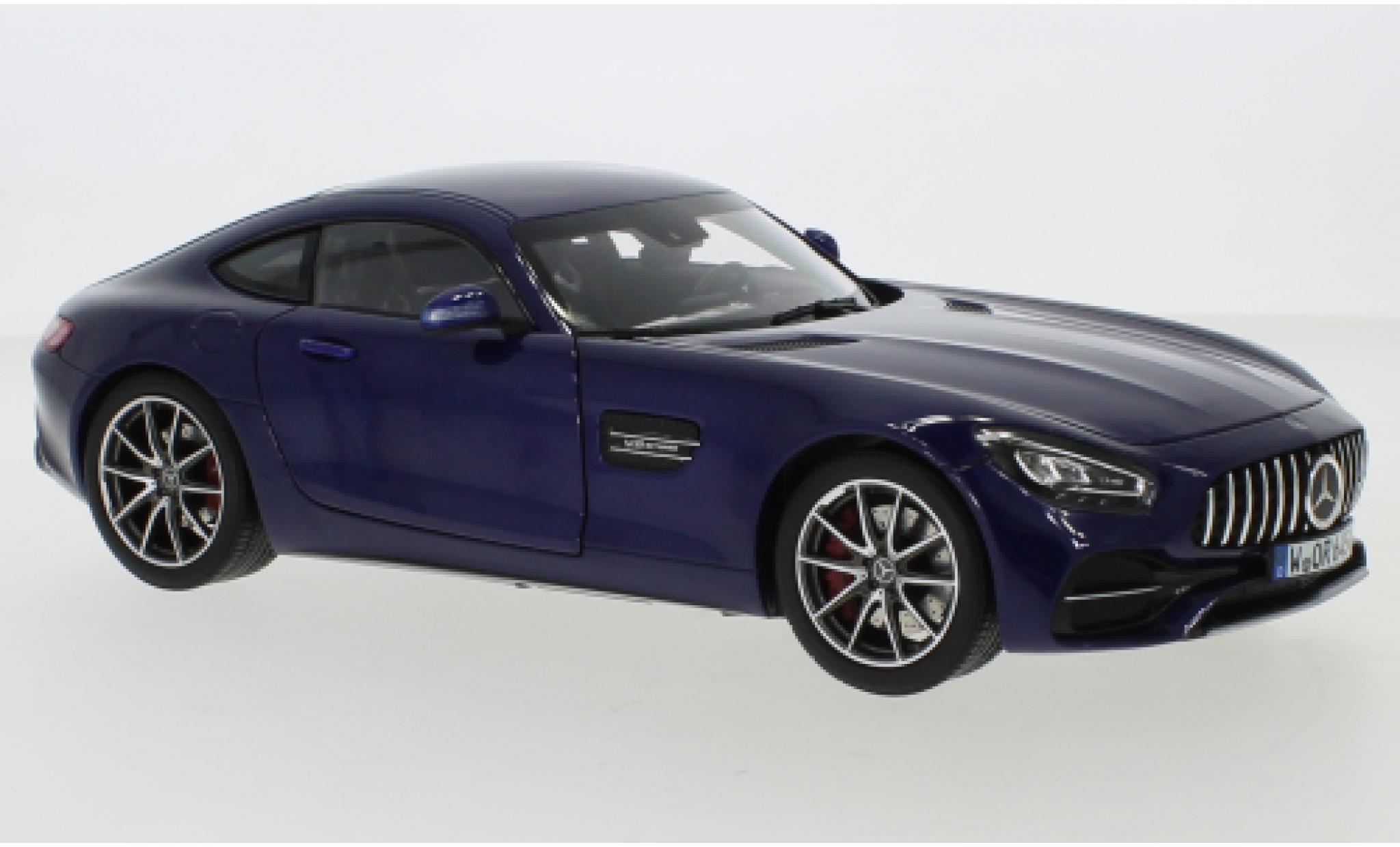 Mercedes AMG GT 1/18 Norev S (C190) metallic blauw 2019 modelauto