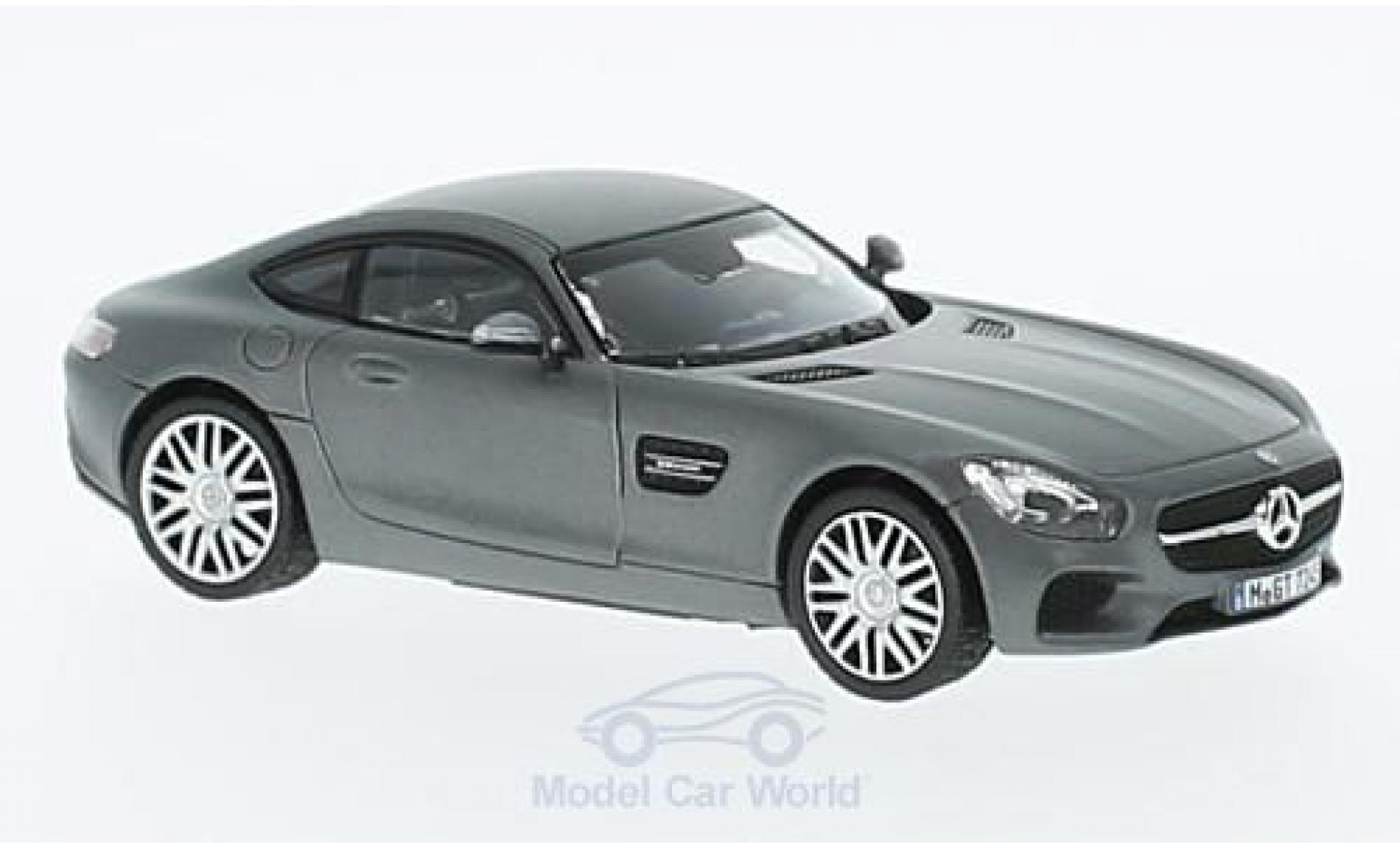 Mercedes AMG GT 1/43 Norev S matt-grijs 2015 modelauto