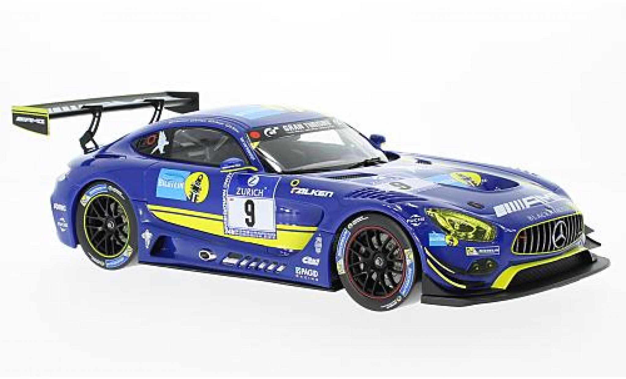 Mercedes AMG GT 1/18 Norev 3 No.9 Black Falcon Bilstein 24h N&uuml;rburgring 2016 Y.Buurman/M.Engel/H.Haupt/D.M&uuml;ller modelauto