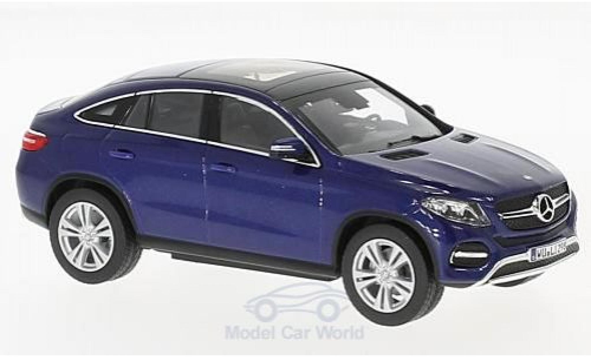 Mercedes Classe GLE 1/43 Norev GLE Coupe (C292) metallic blauw 2015 modelauto