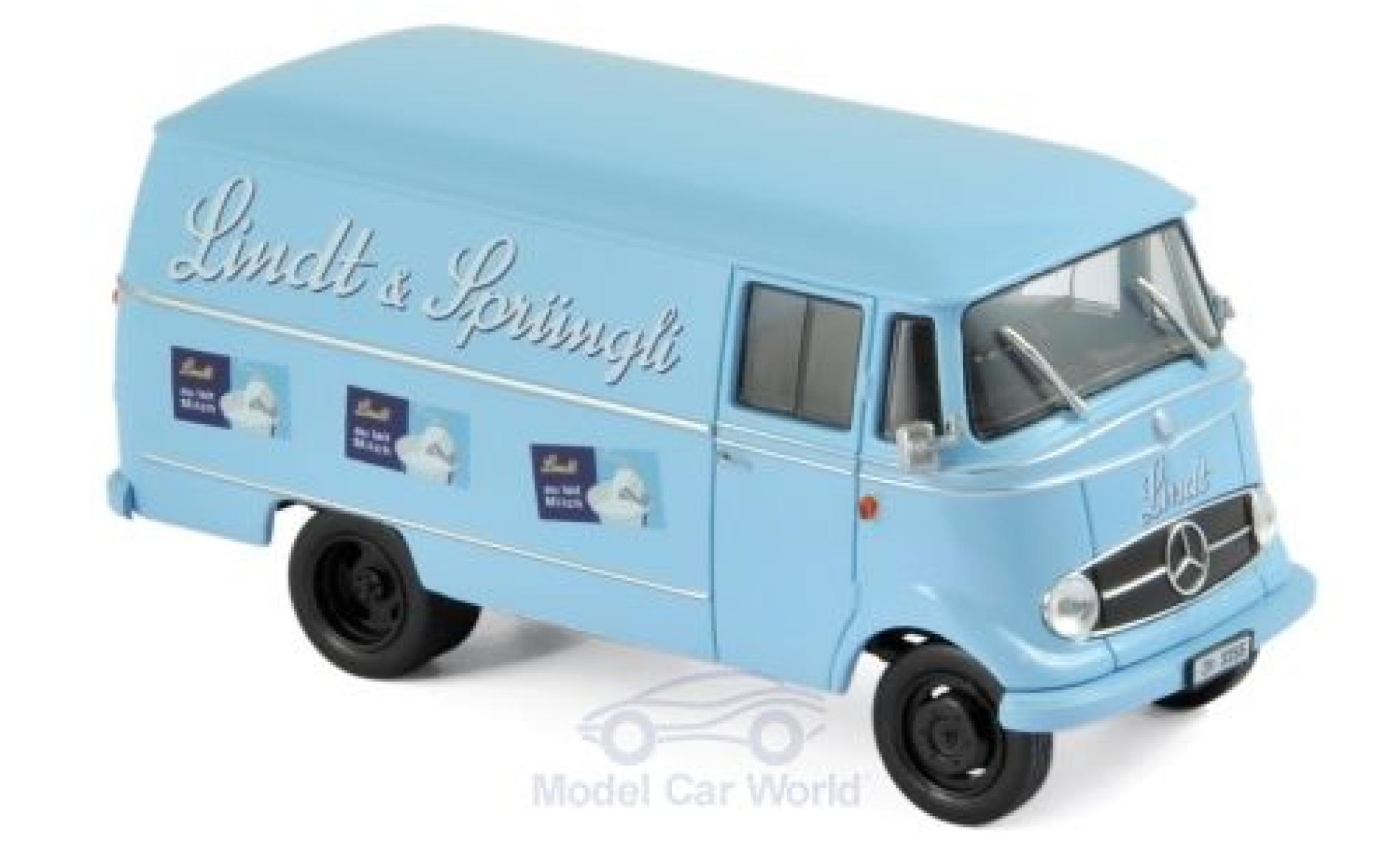 Mercedes L319 1/43 Norev Lindt & Spr&uuml;ngli 1957 Bestelwagen modelauto