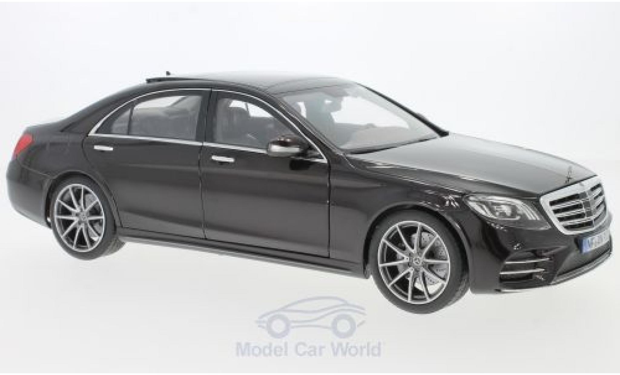 Mercedes CLA 1/18 Norev S-Class AMG Line metallic zwart 2018 modelauto