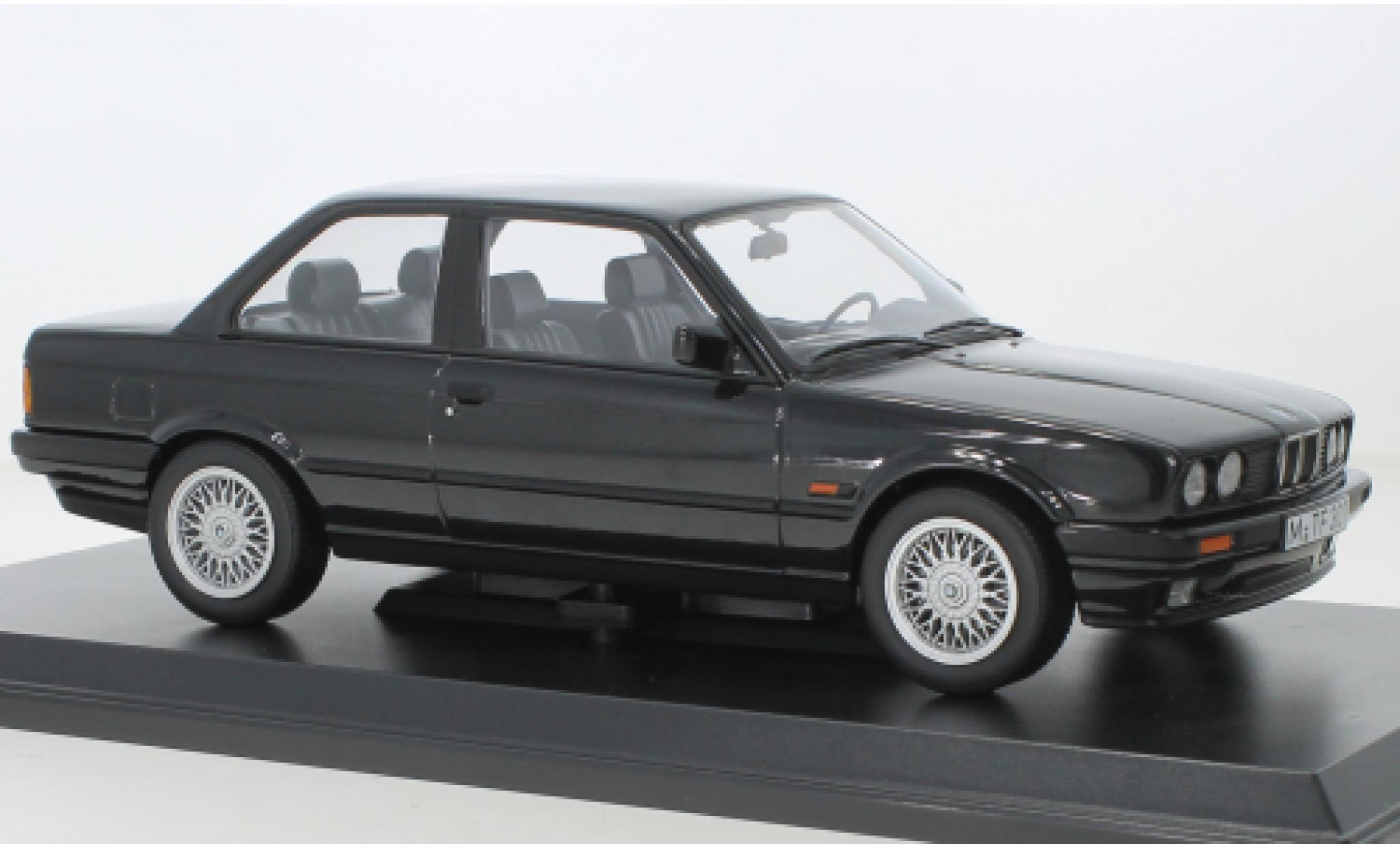 Bmw 325 1/18 Norev i (E30) metallic zwart 1988 modelauto