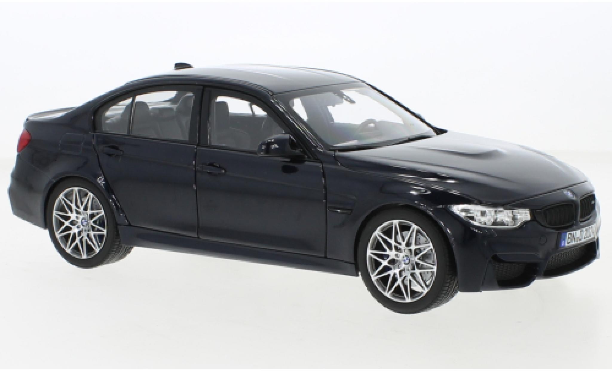 Bmw M3 1/18 Norev Competition metallic blauw 2017 modelauto