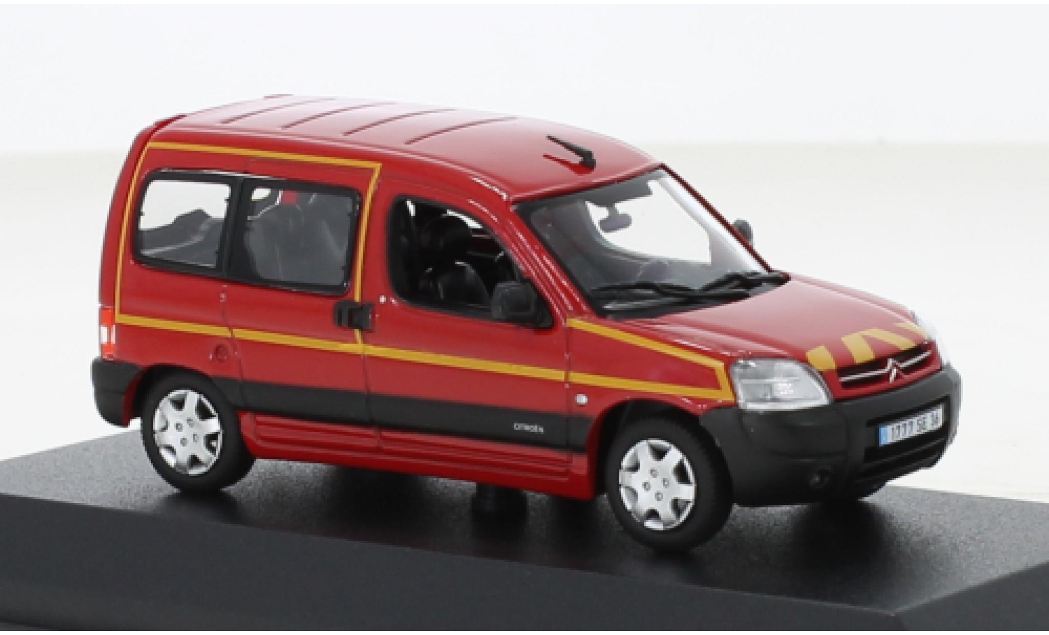 Citroen Berlingo 1/43 Norev Brandweer (F) 2004 modelauto