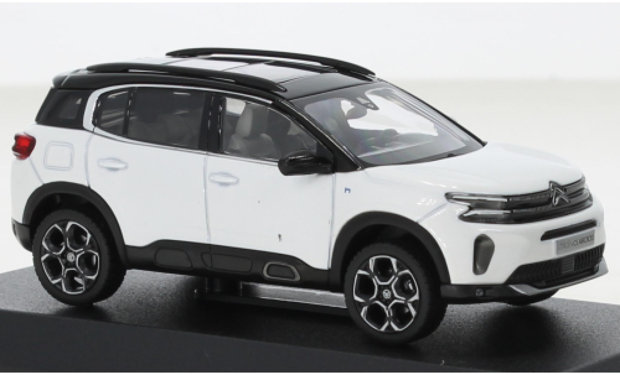 Citroen C5 1/43 Norev Aircross metallic wit/zwart 2022 modelauto