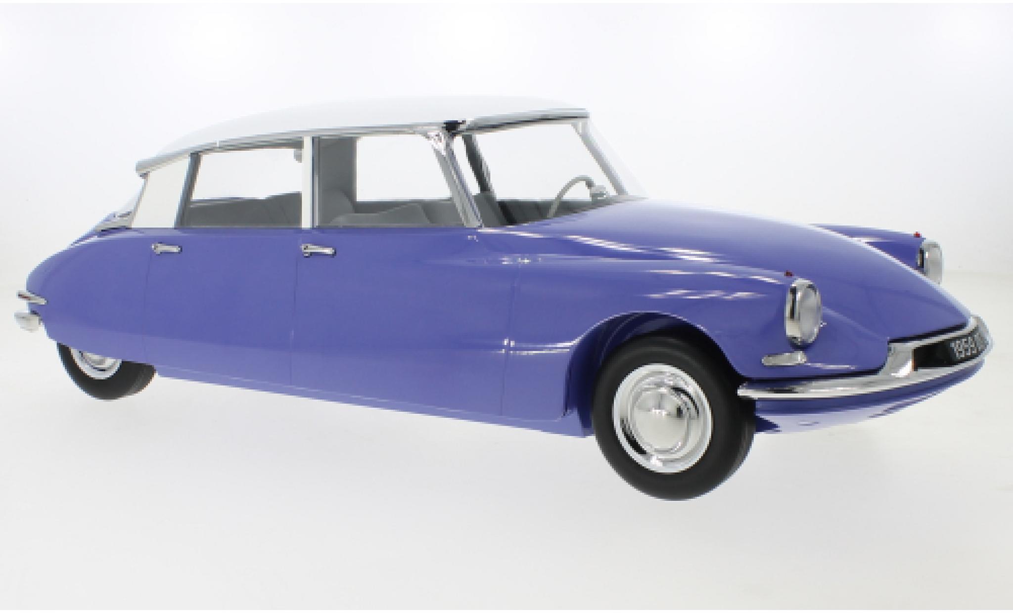 Citroen DS 1/12 Norev 19 blauw/wit 1959 modelauto