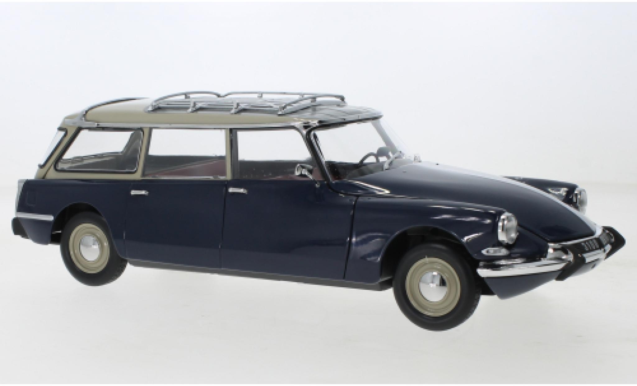 Citroen ID 19 1/18 Norev Stationwagen blauw 1967 modelauto