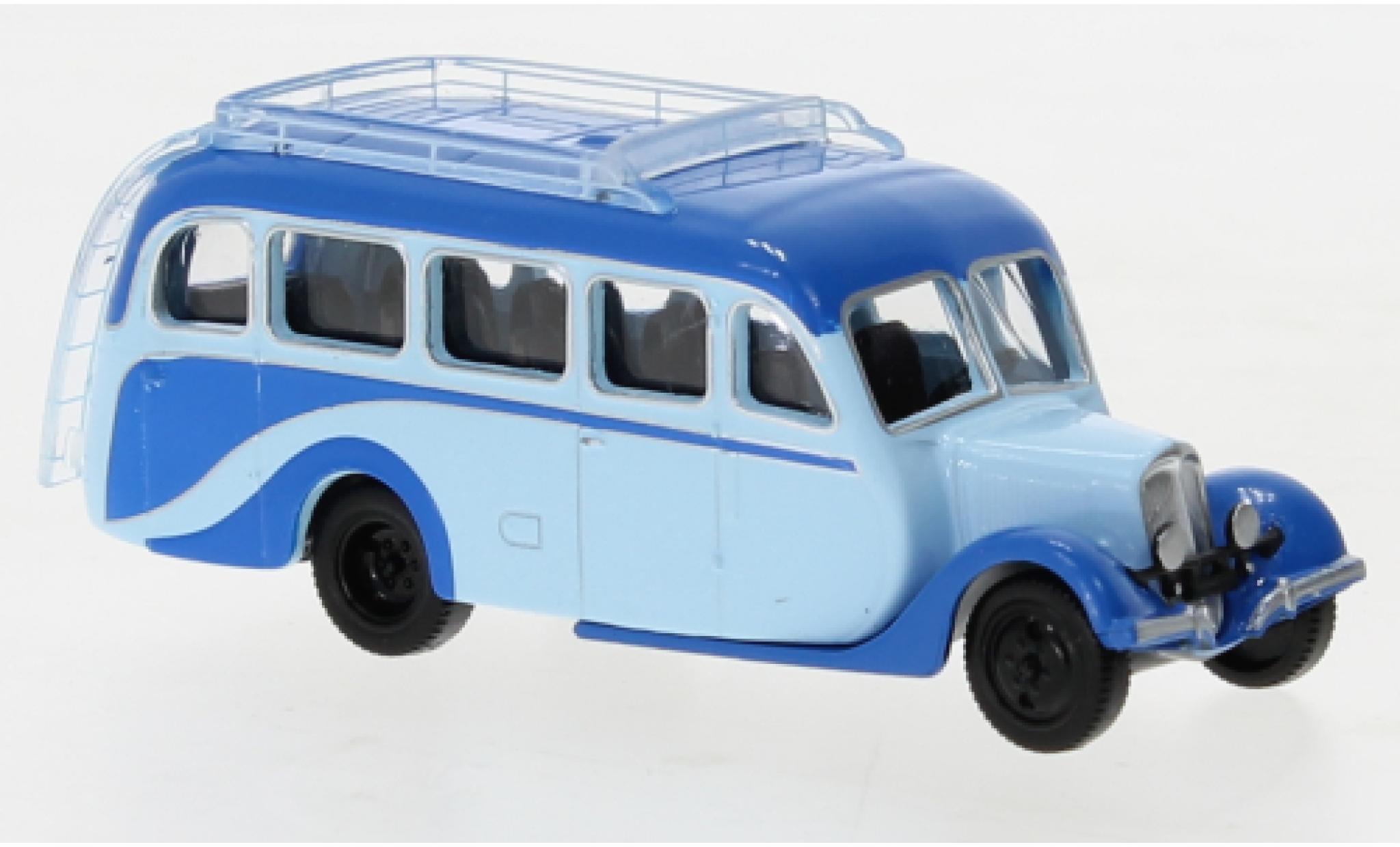 Citroen U23 1/87 Norev Autocar blauw/blauw 1947 modelauto