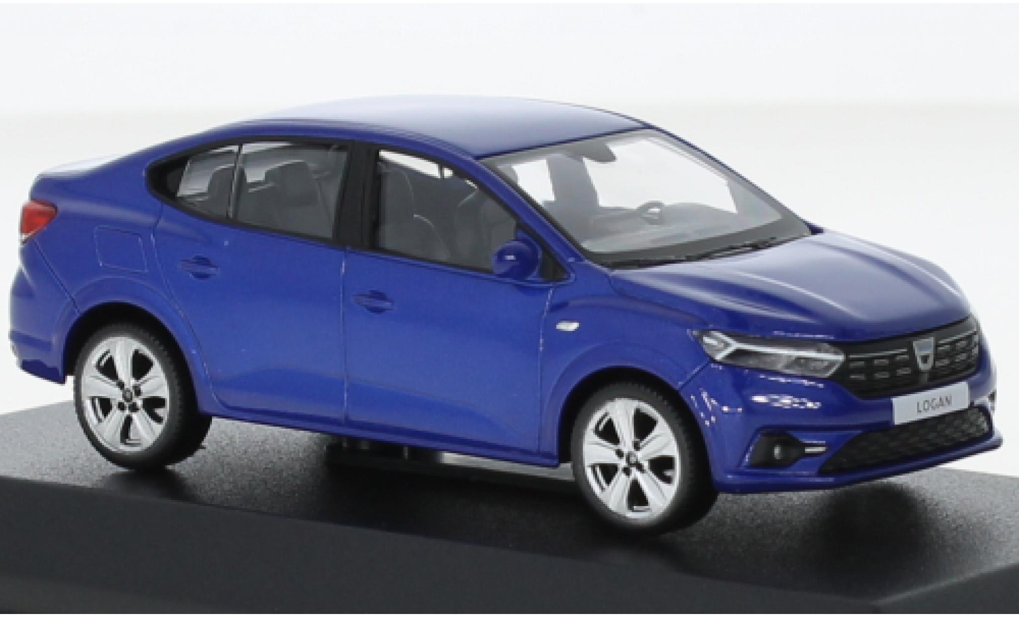 Dacia Logan 1/43 Norev metallic blauw 2021 modelauto